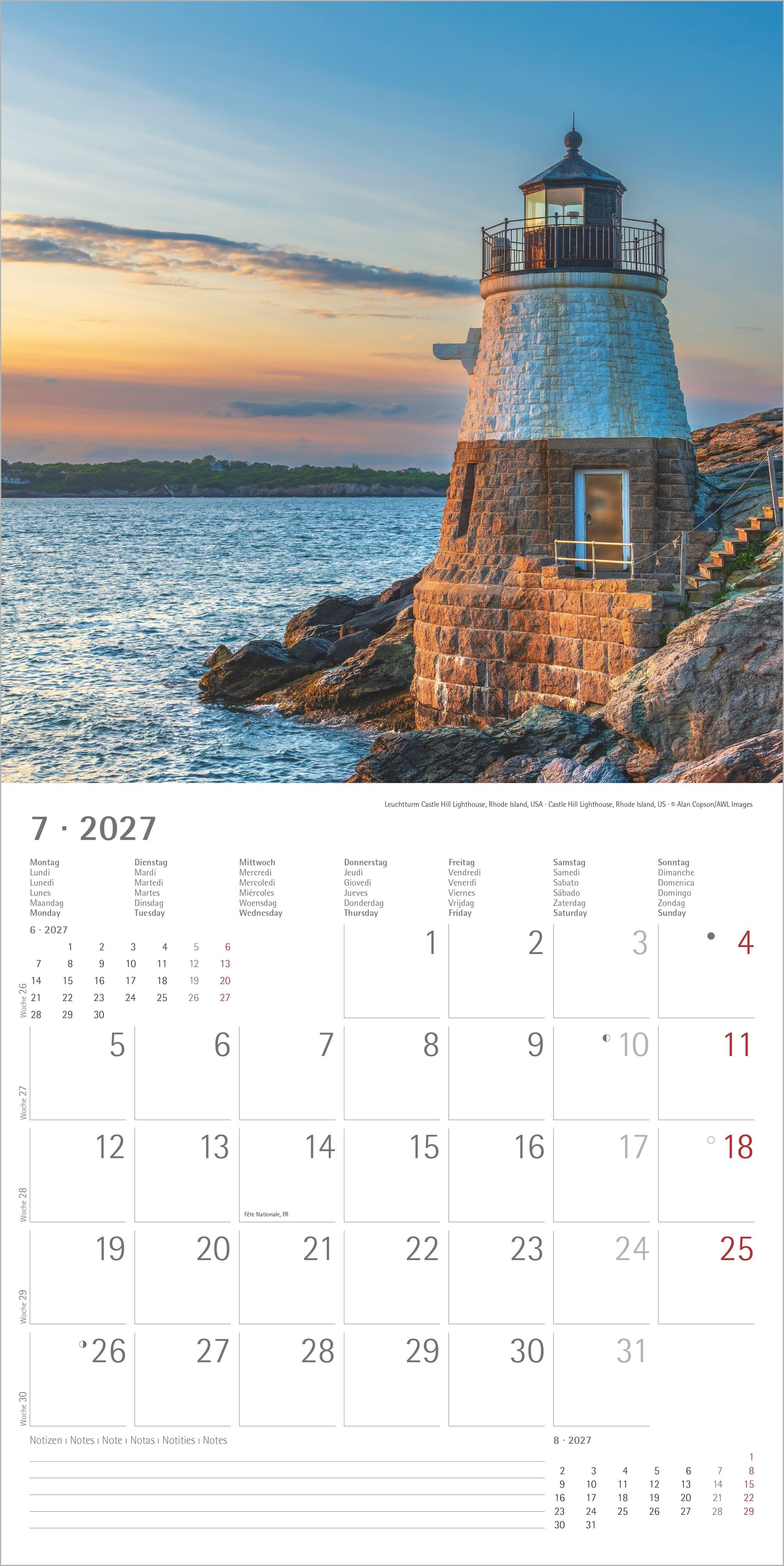 Beispielinhalt (Bild) Leuchttürme 2027