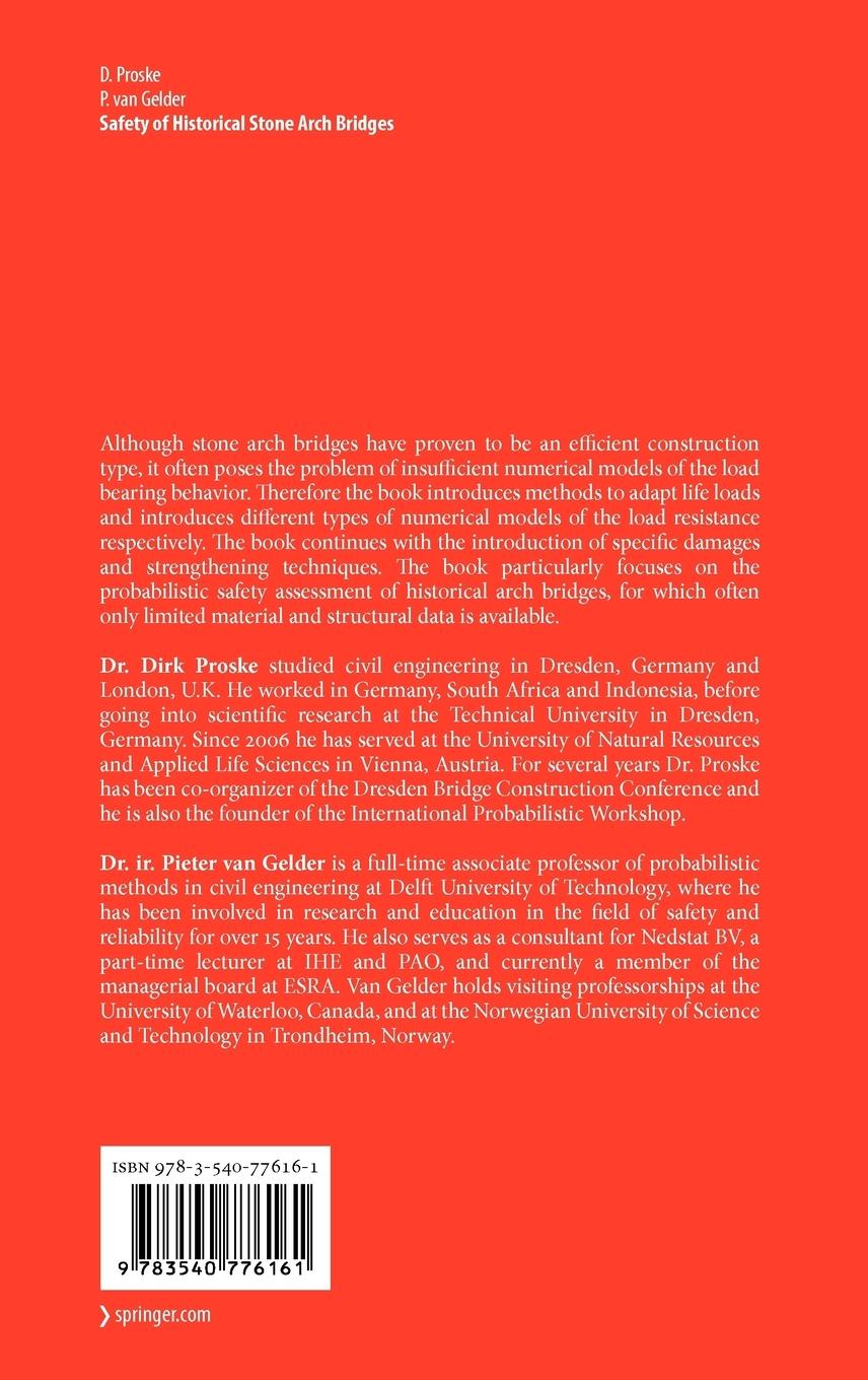 Rückseitencover Safety of historical stone arch bridges