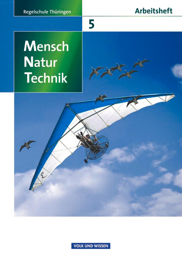 Vorderes Coverbild Mensch - Natur - Technik 5. Schuljahr.  Arbeitsheft. Regelschule Thüringen