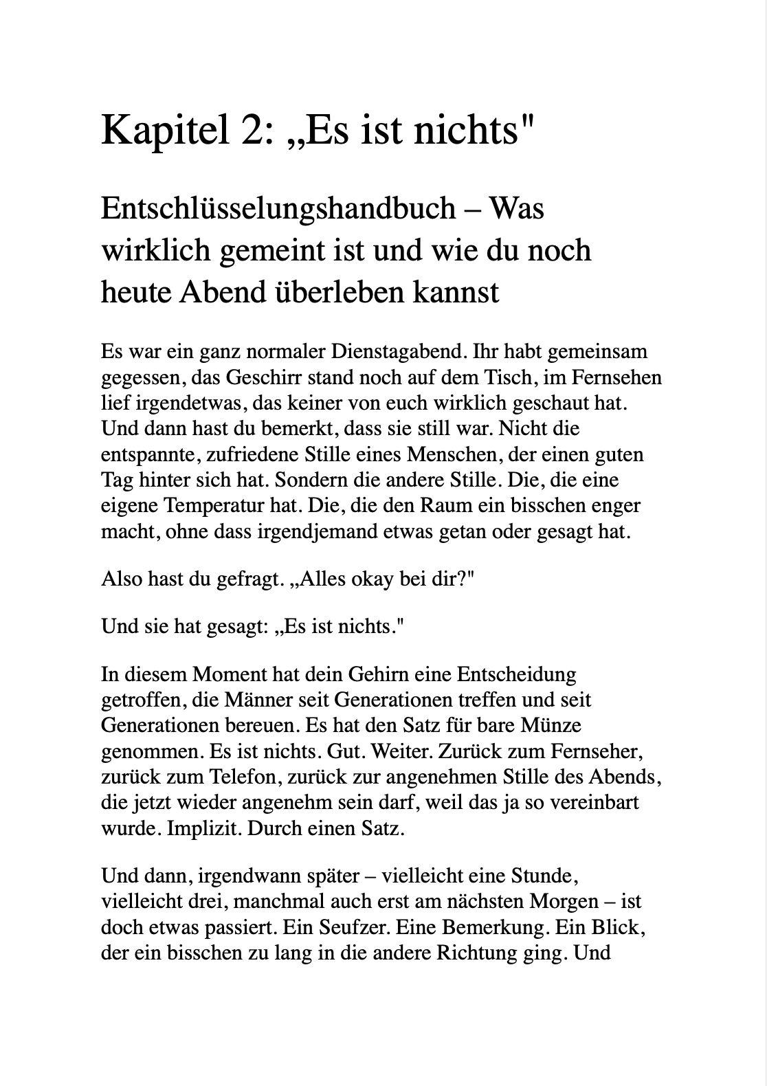 Beispielinhalt (Bild) WIE MAN SEINE EHEFRAU NICHT LOSWIRD?!