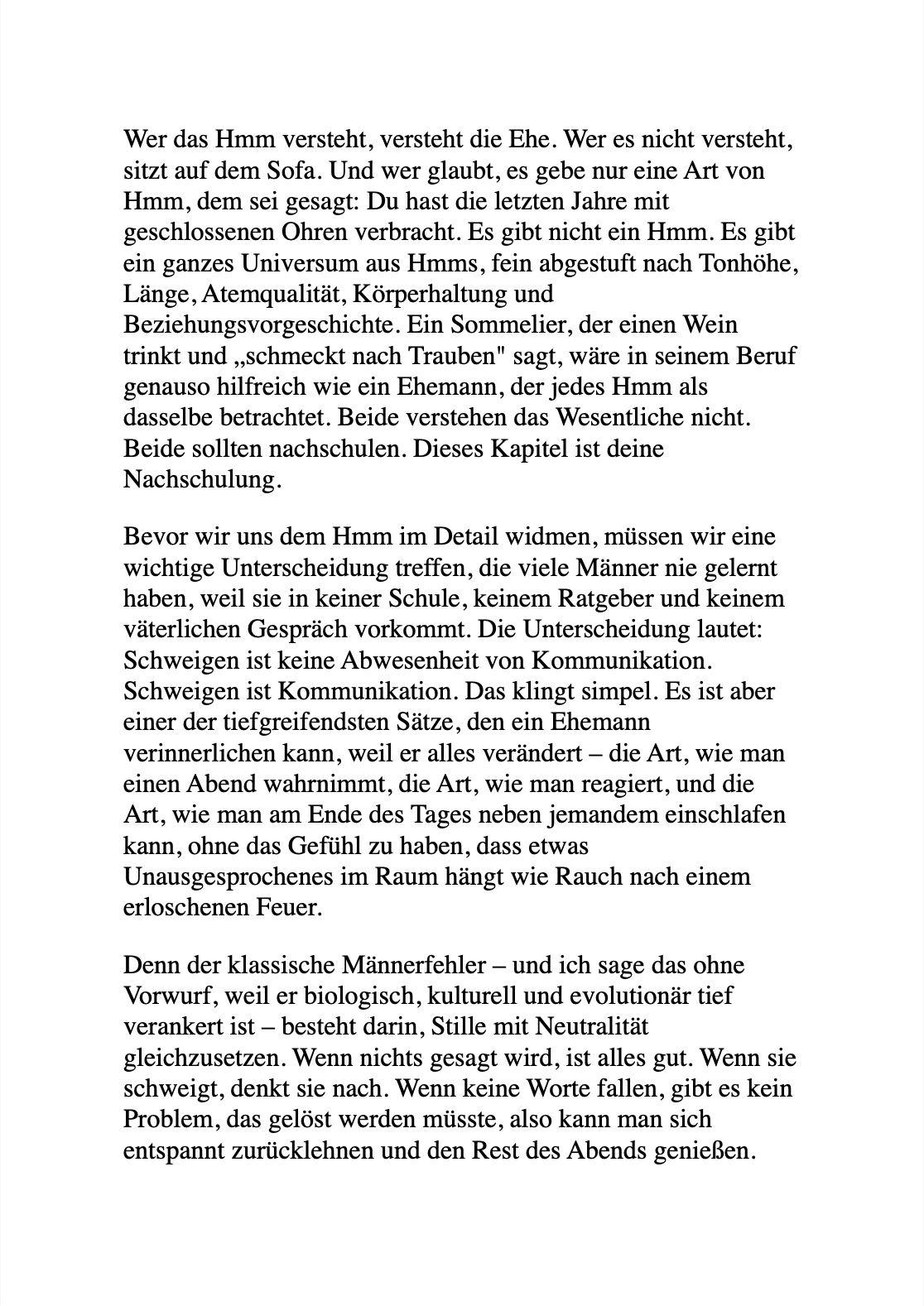 Beispielinhalt (Bild) WIE MAN SEINE EHEFRAU NICHT LOSWIRD?!