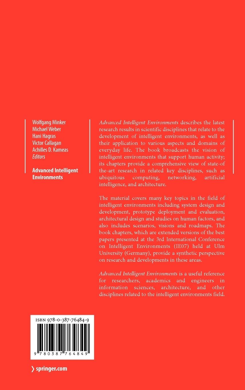 Rückseitencover Advanced Intelligent Environments