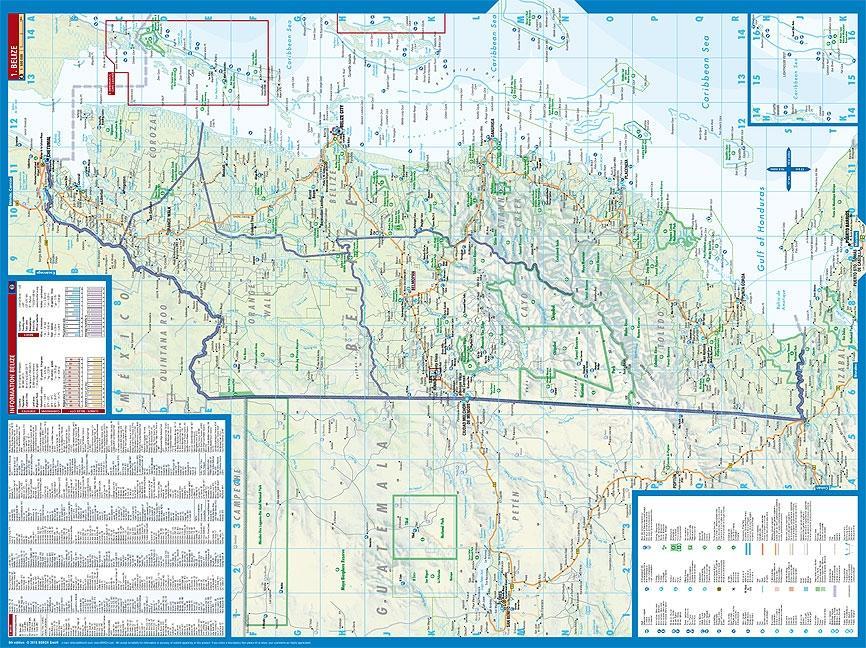 Beispielinhalt (Bild) Belize 1:500 000