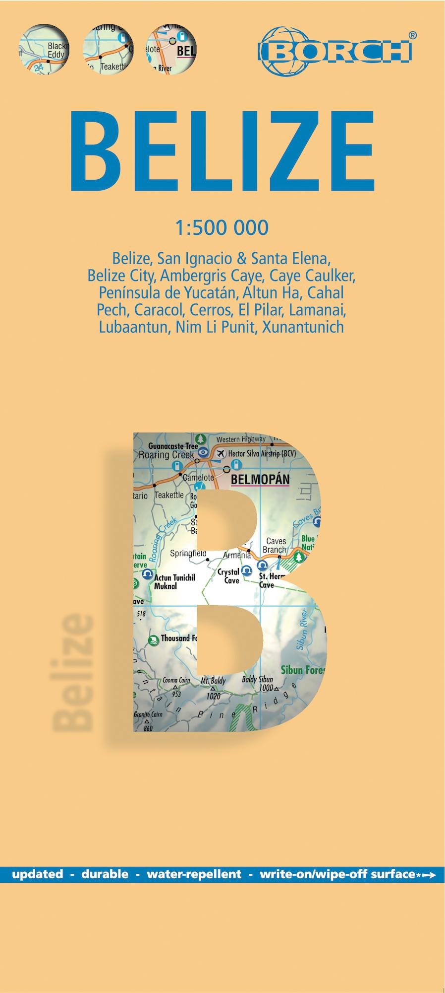 Vorderes Coverbild Belize 1:500 000