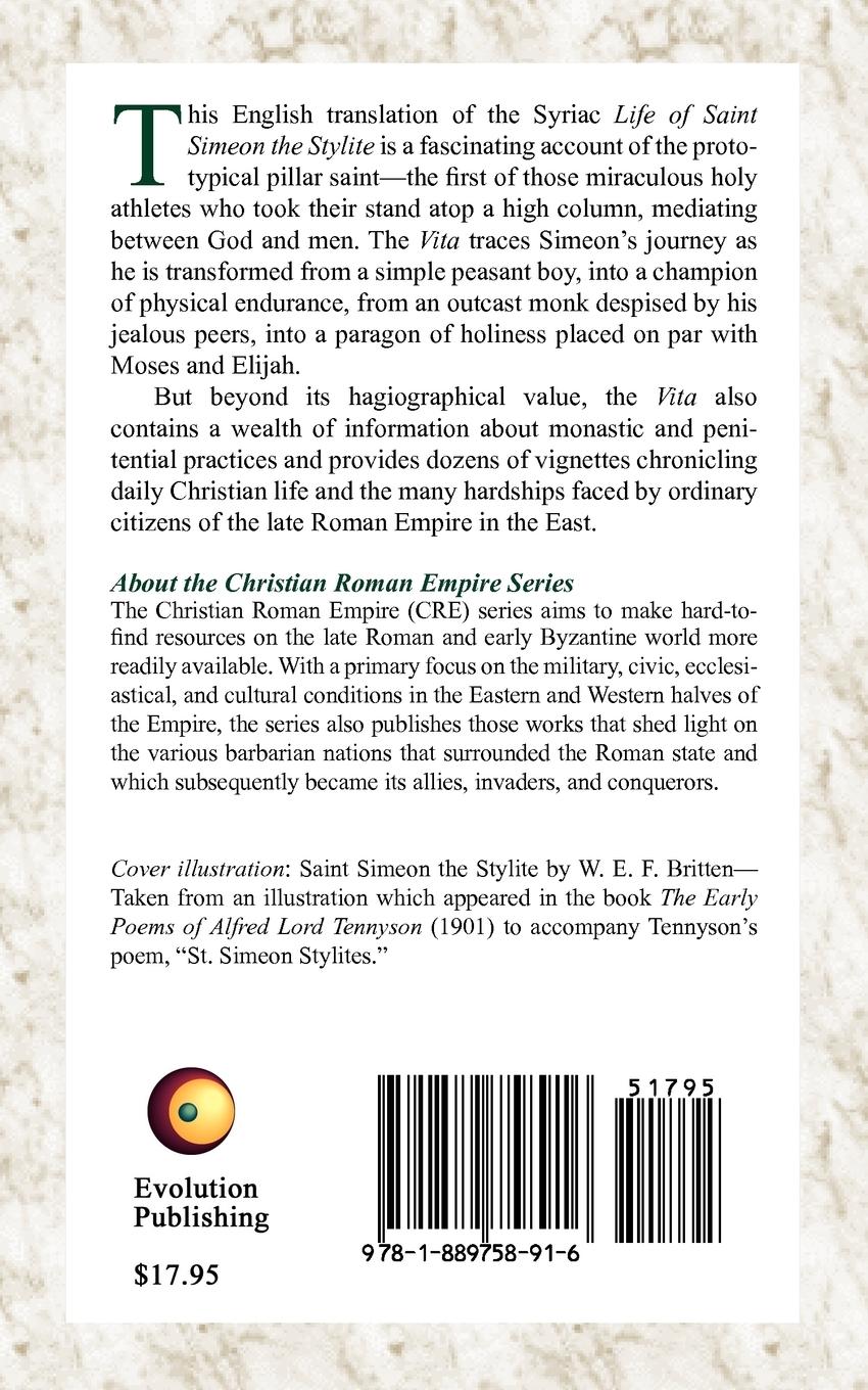 Rückseitencover The Life of Saint Simeon Stylites