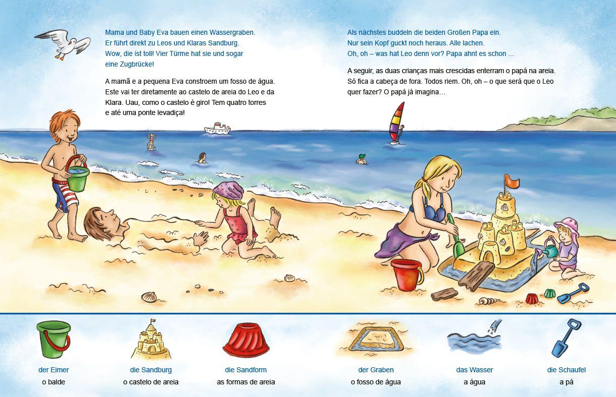 Beispielinhalt (Bild) Am Meer (Deutsch-Portugiesisch)