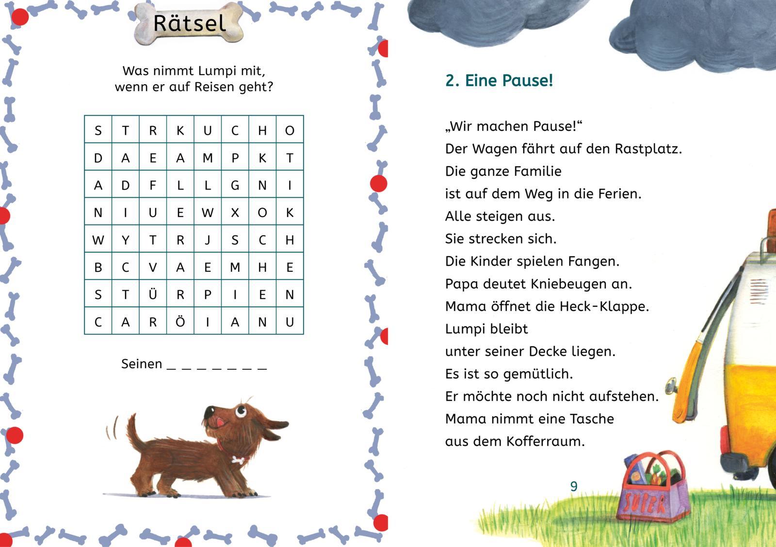 Beispielinhalt (Bild) Kleine Lesehelden: Lumpi, der Katzenretter