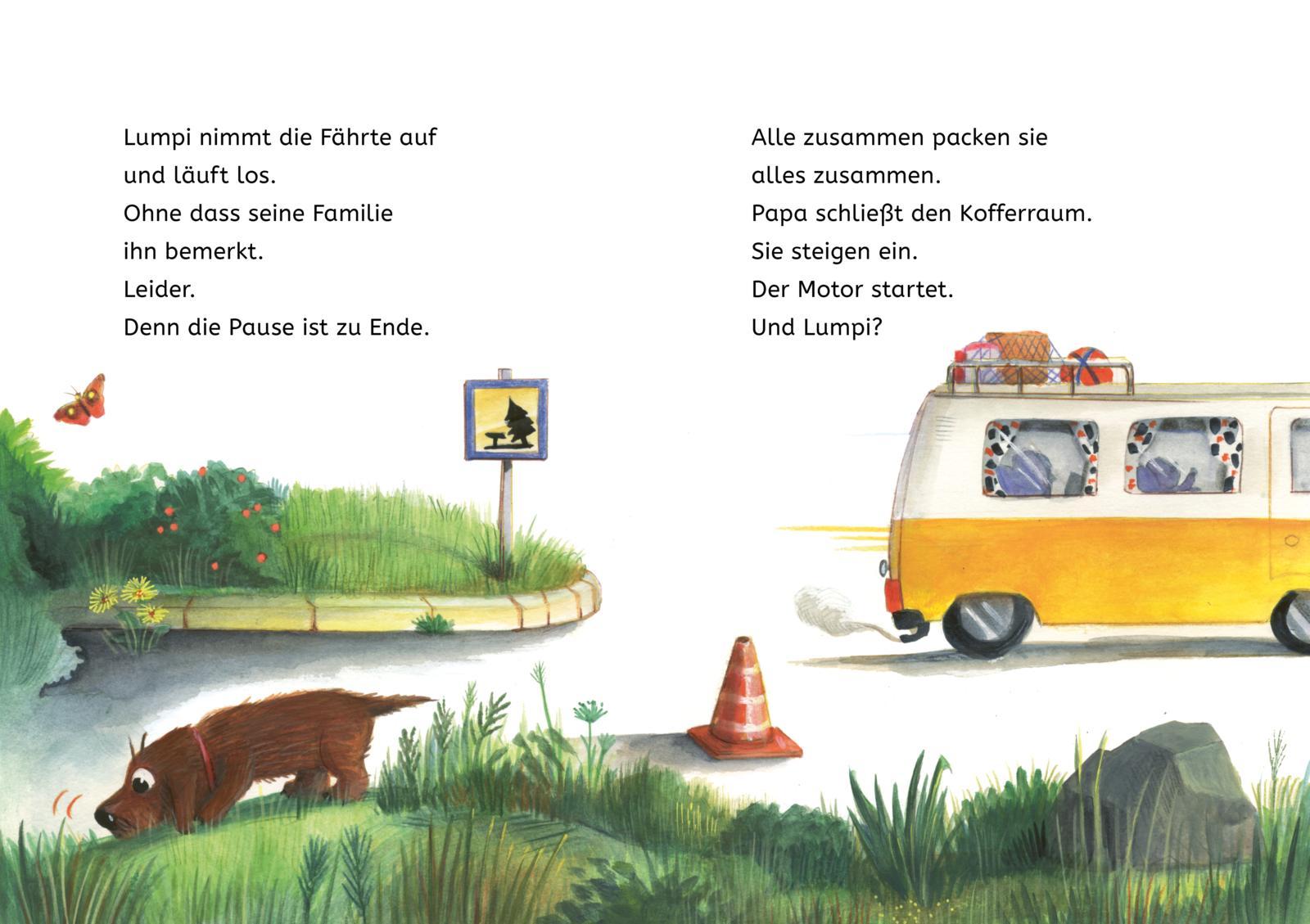 Beispielinhalt (Bild) Kleine Lesehelden: Lumpi, der Katzenretter