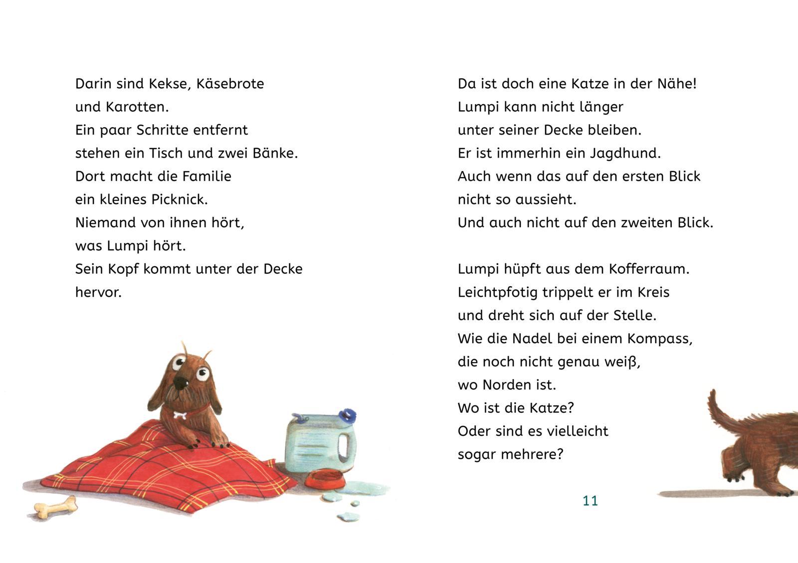 Beispielinhalt (Bild) Kleine Lesehelden: Lumpi, der Katzenretter