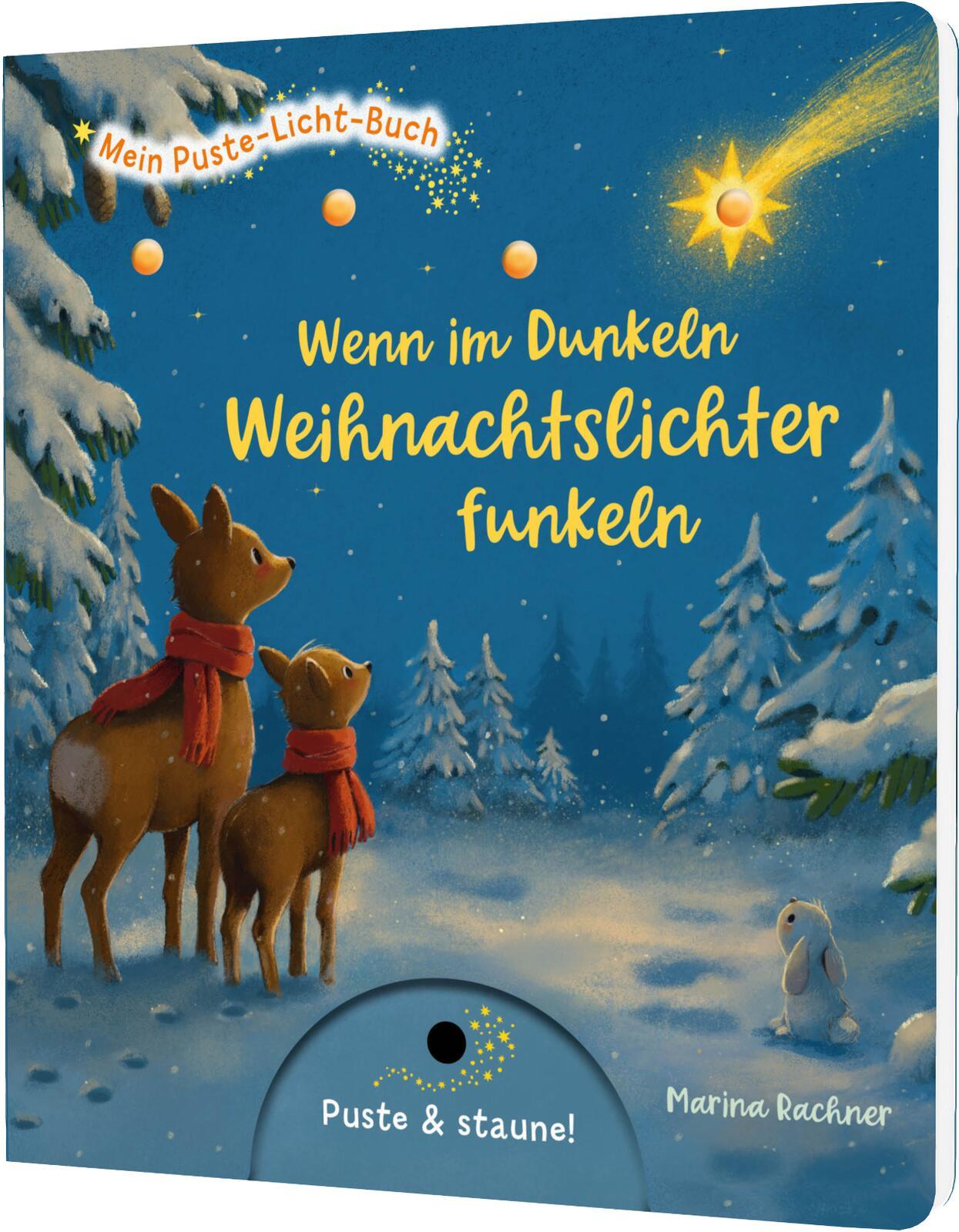Vorderes Coverbild Mein Puste-Licht-Buch: Wenn im Dunkeln Weihnachtslichter funkeln