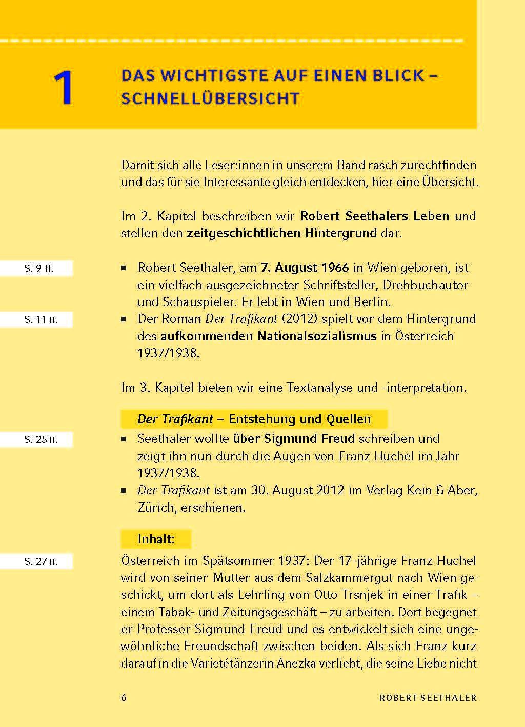 Beispielinhalt (Bild) Der Trafikant von Robert Seethaler - Textanalyse und Interpretation