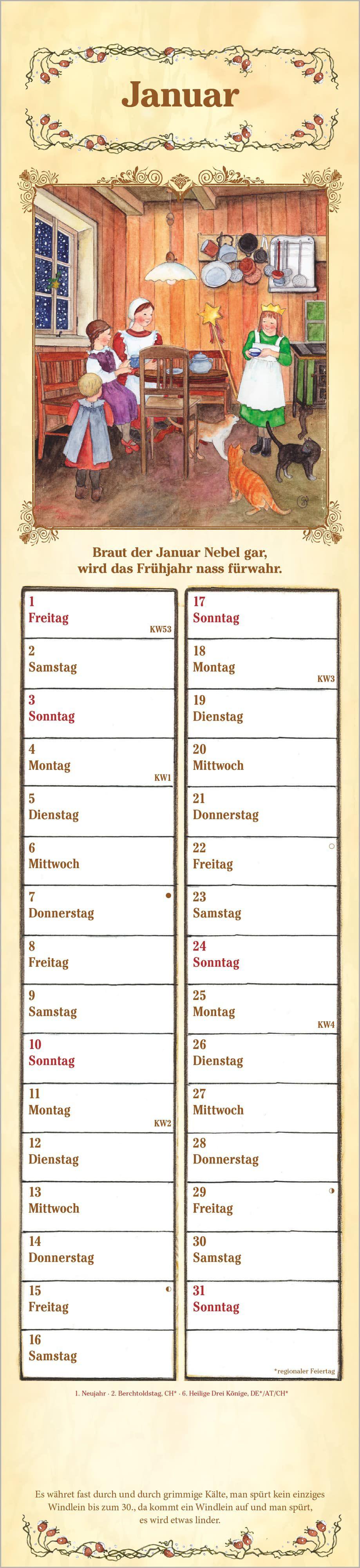 Beispielinhalt (Bild) Bauernkalender 2027