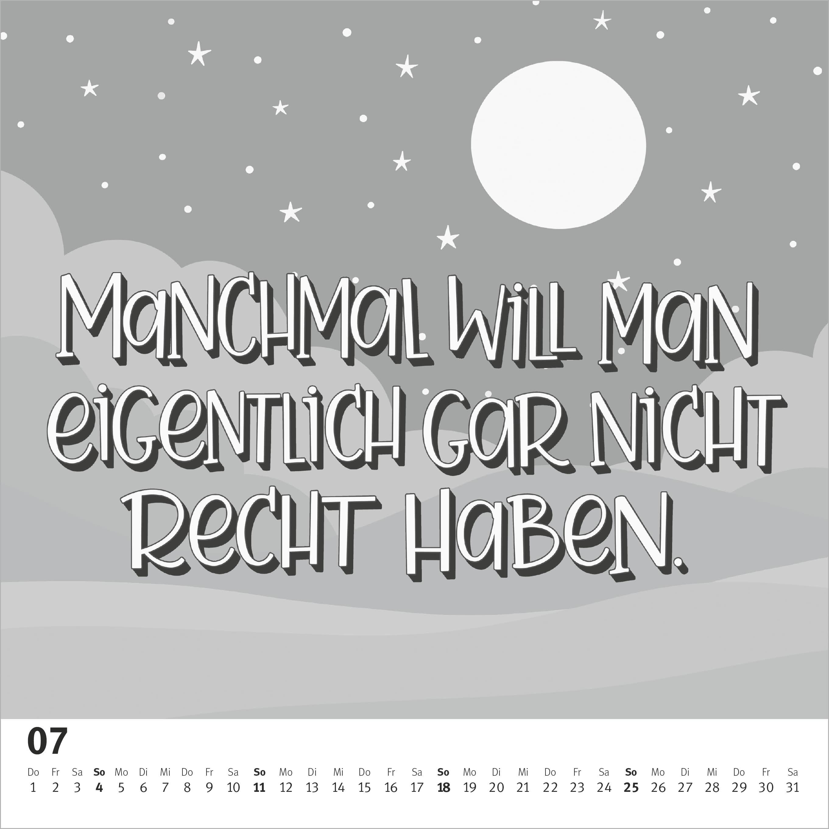 Beispielinhalt (Bild) Funny Quotes im Quadrat 2027