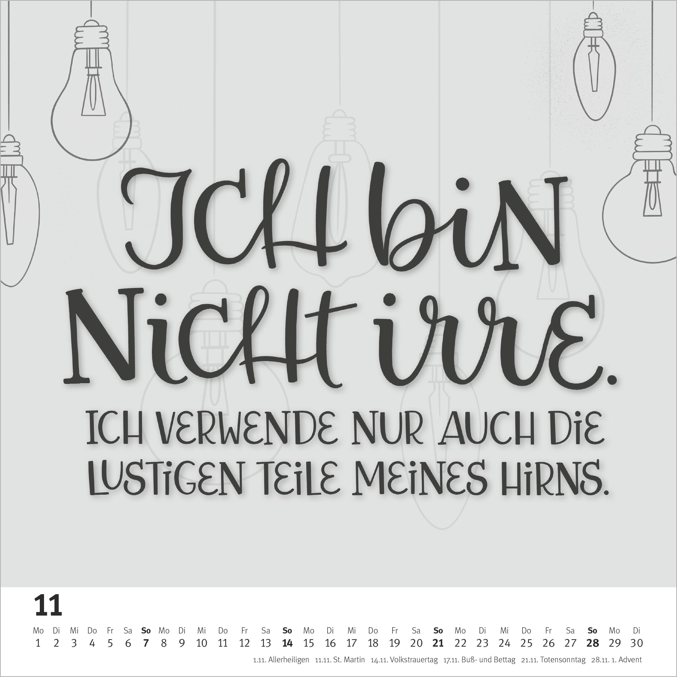 Beispielinhalt (Bild) Funny Quotes im Quadrat 2027