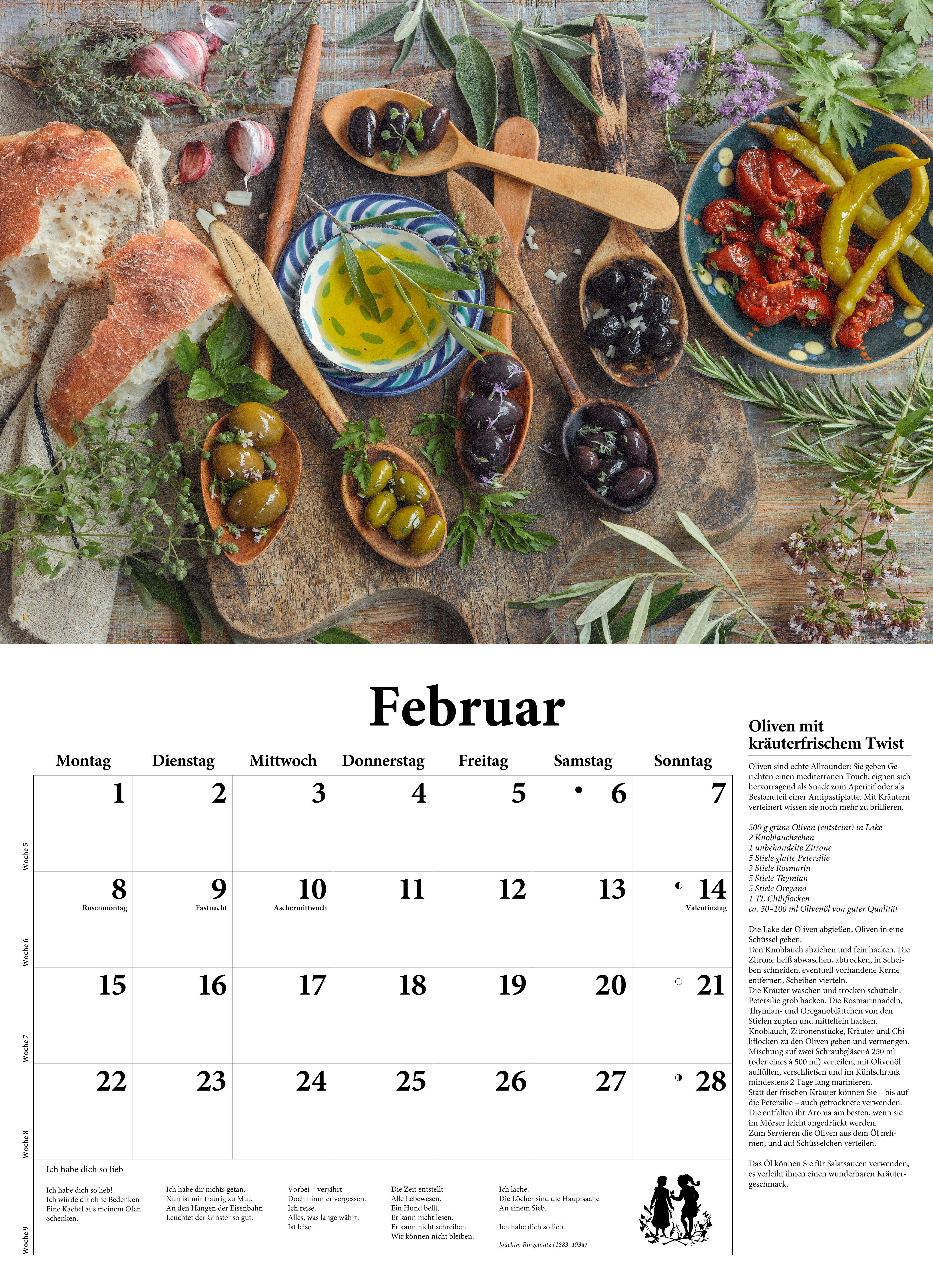 Beispielinhalt (Bild) DuMonts neuer Küchenkalender 2027