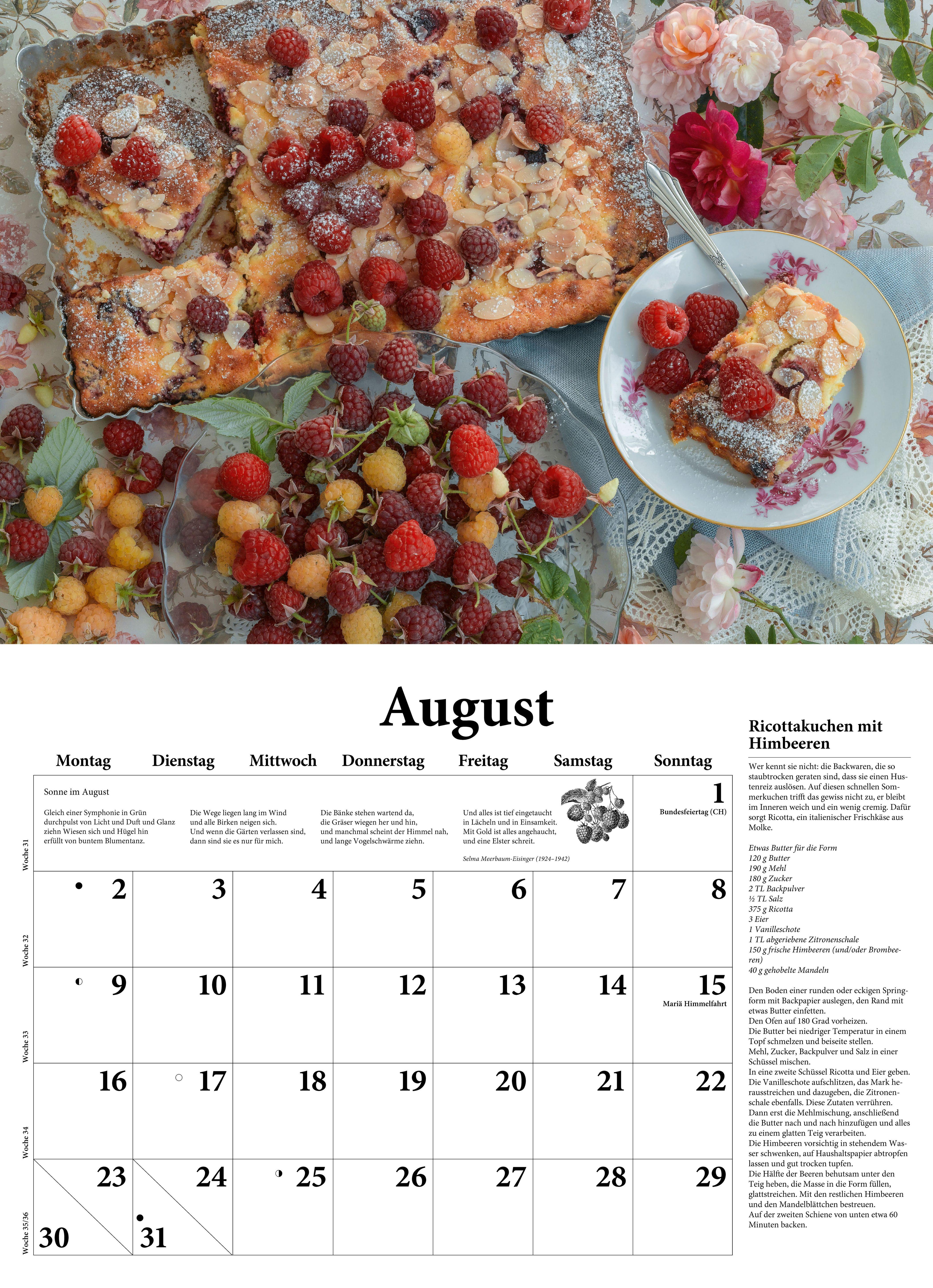 Beispielinhalt (Bild) DuMonts neuer Küchenkalender 2027