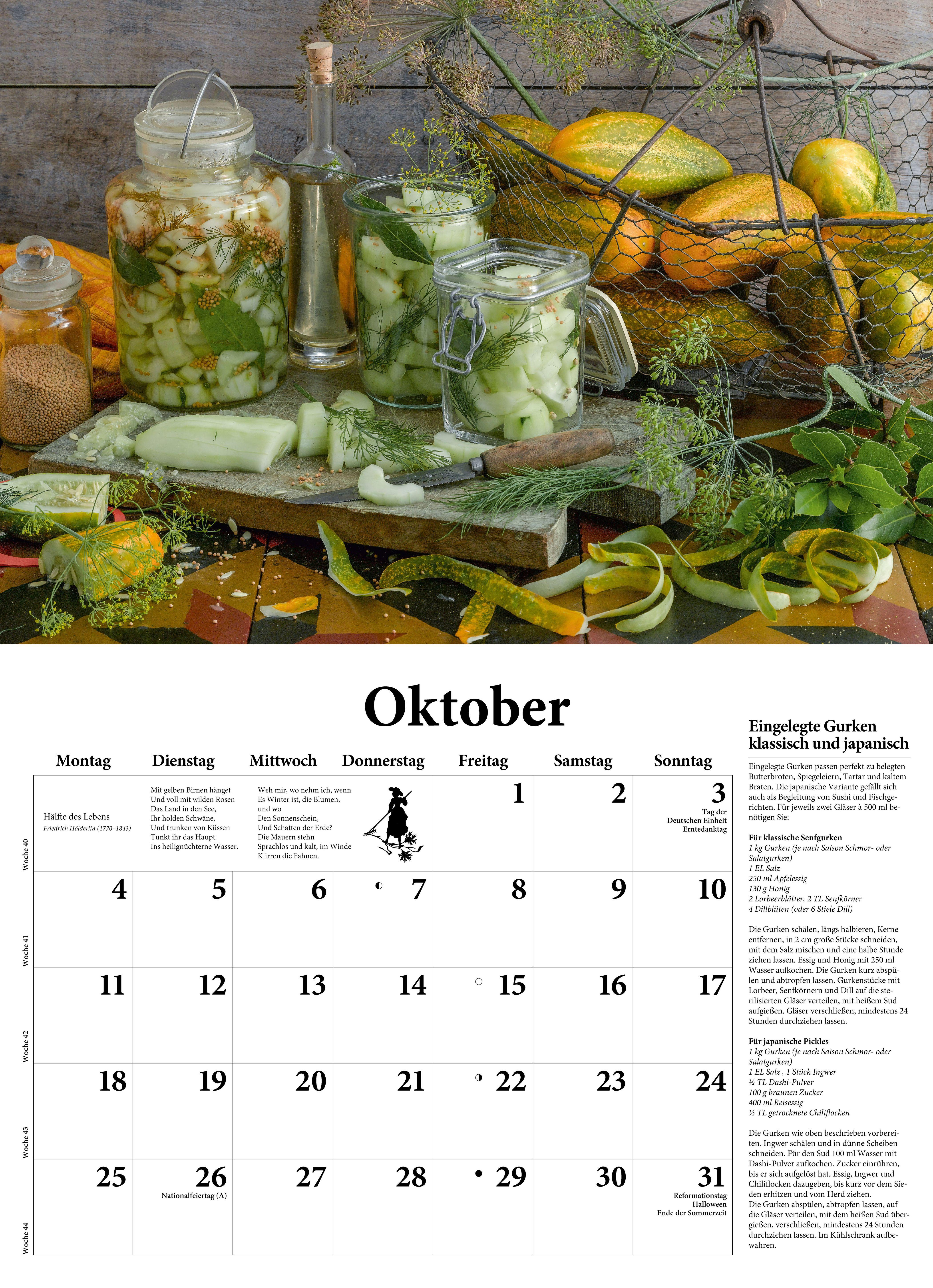 Beispielinhalt (Bild) DuMonts neuer Küchenkalender 2027