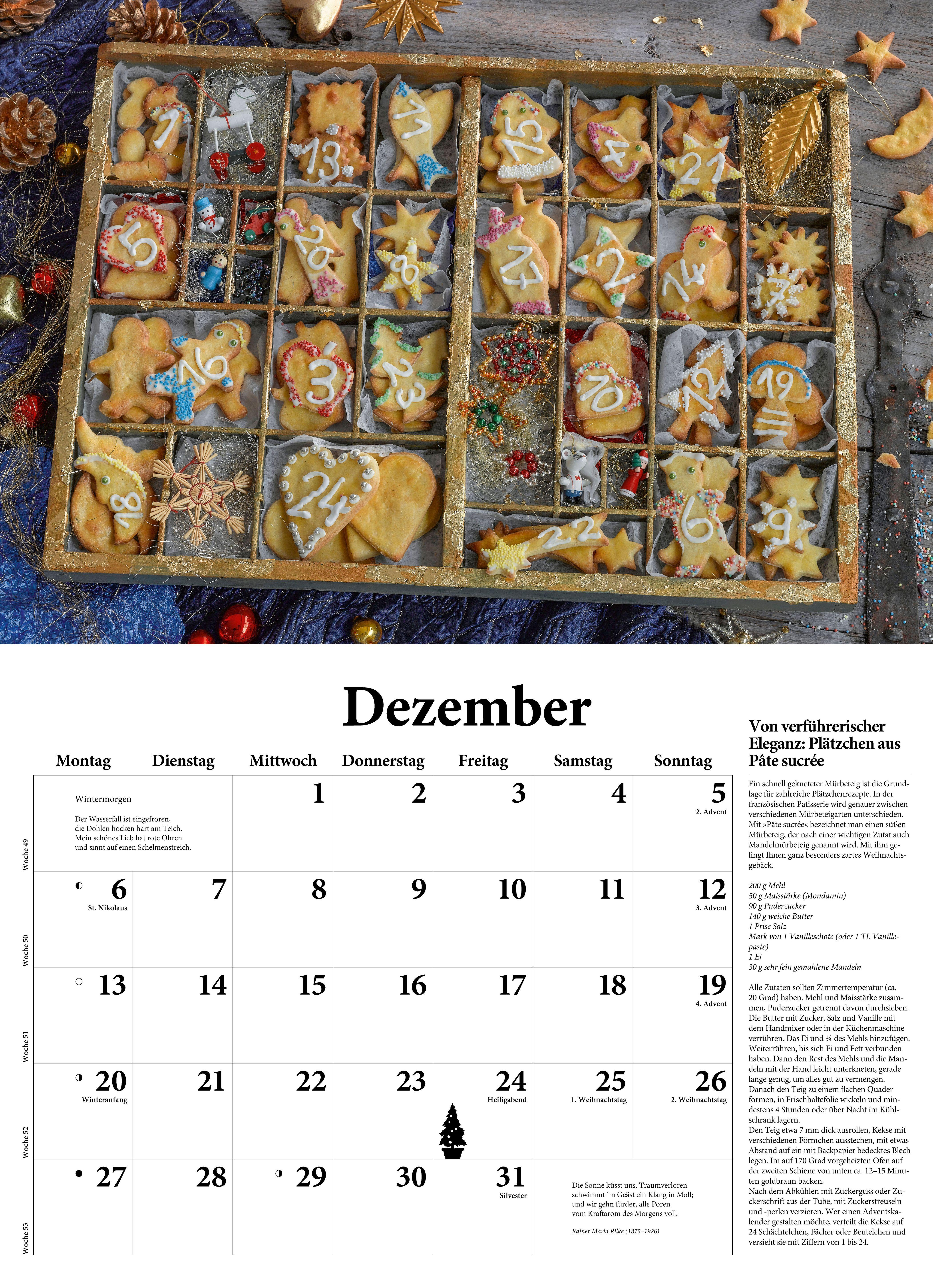 Beispielinhalt (Bild) DuMonts neuer Küchenkalender 2027