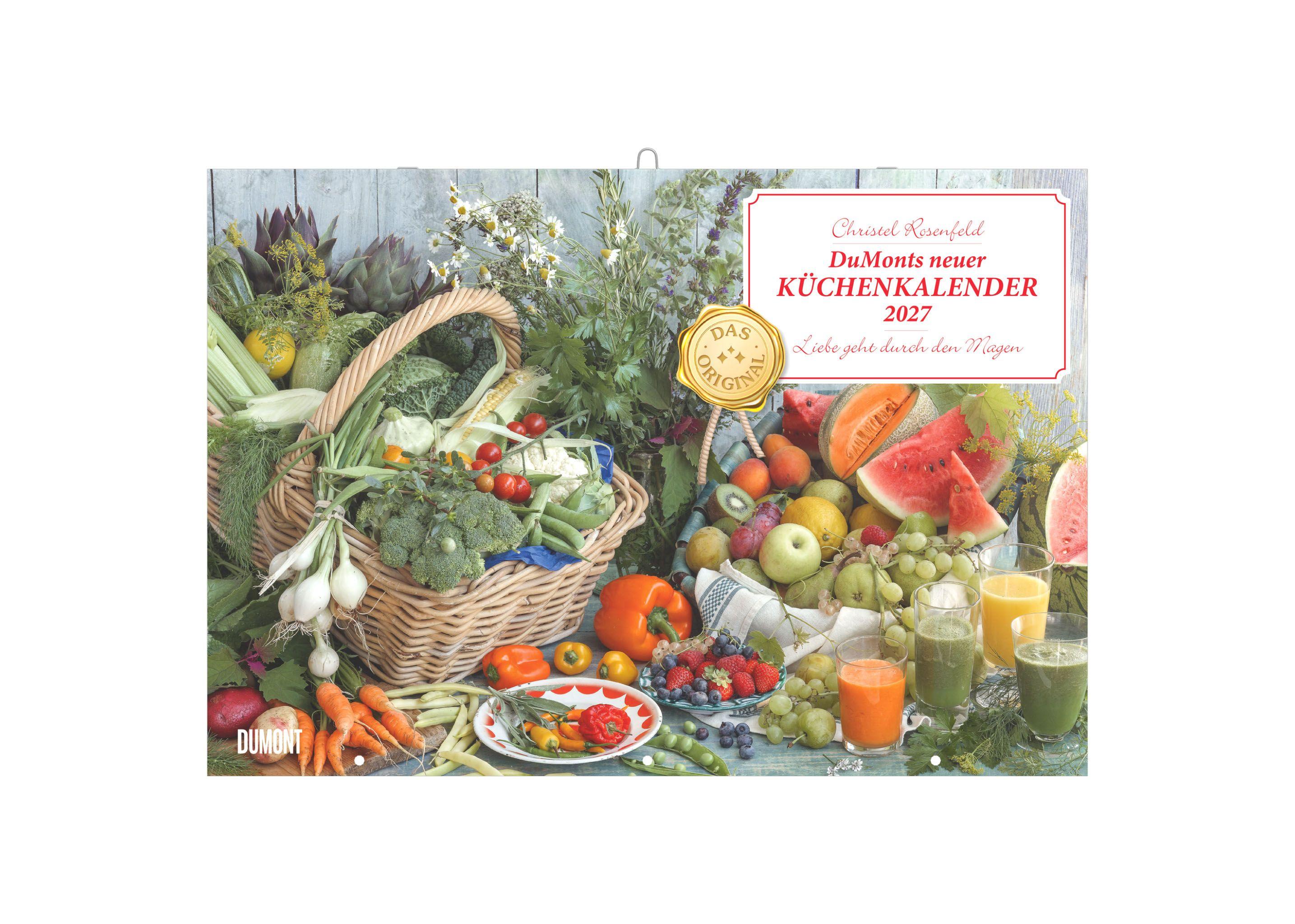 Vorderes Coverbild DuMonts neuer Küchenkalender 2027