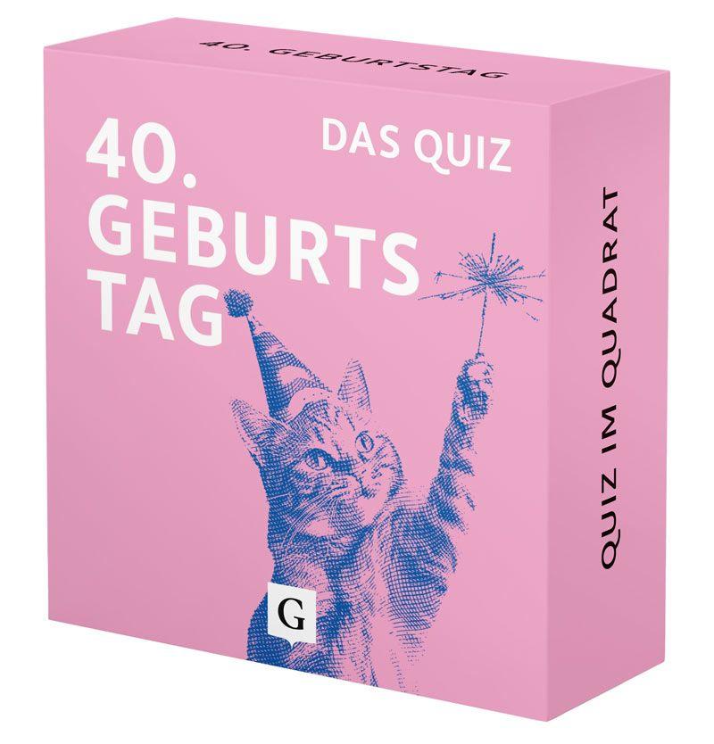 Vorderes Coverbild 40. Geburtstag. Das Quiz