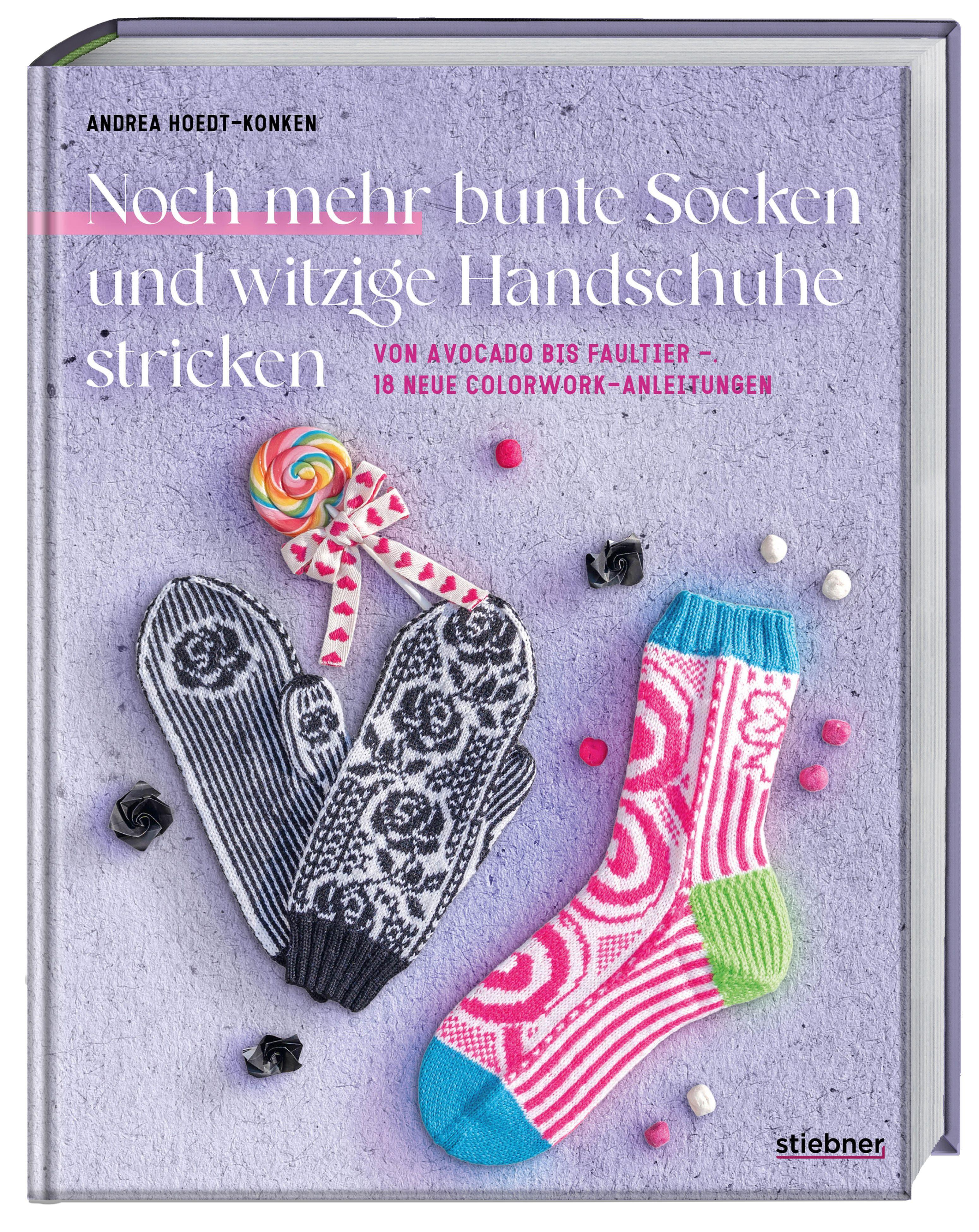 Vorderes Coverbild Noch mehr bunte Socken und witzige Handschuhe