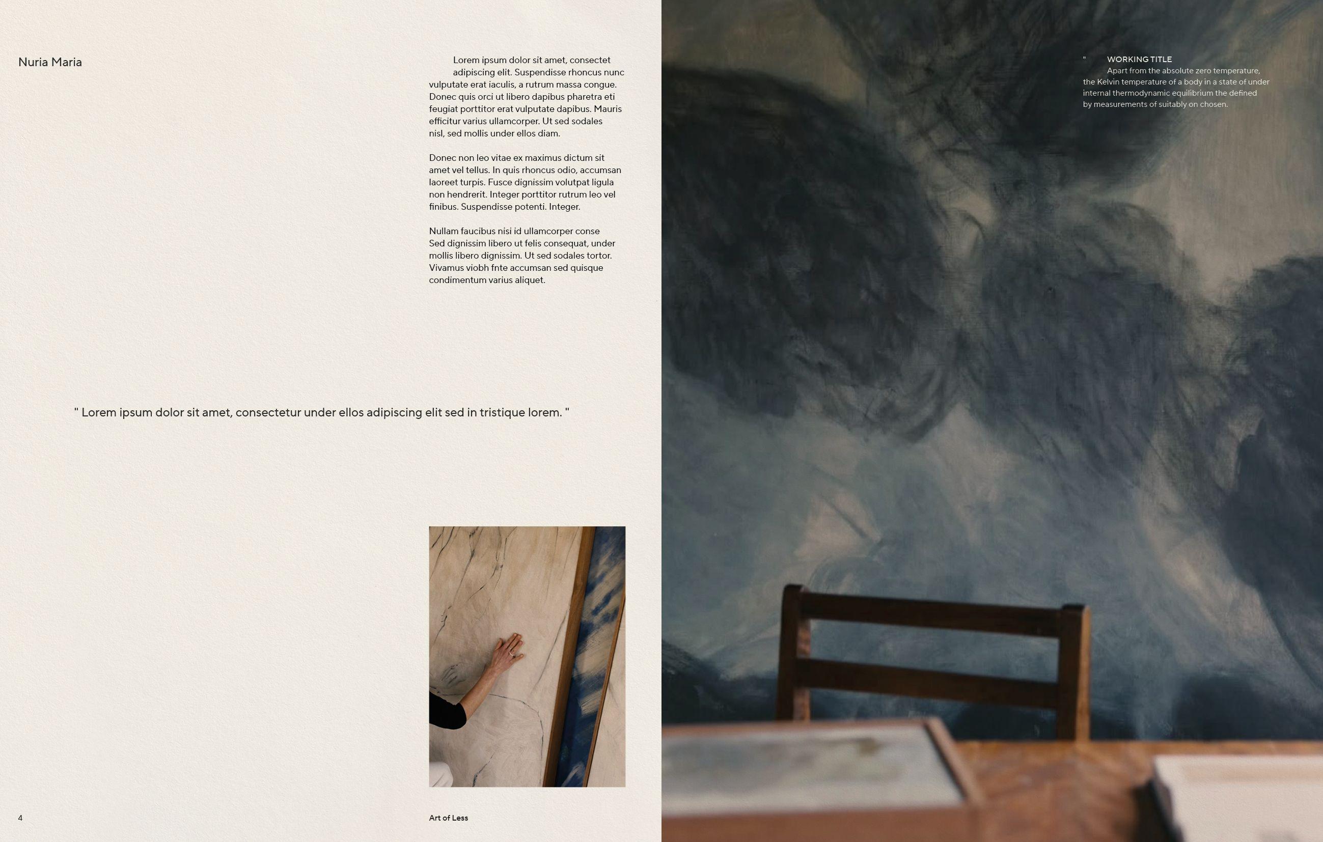 Beispielinhalt (Bild) Art of Less