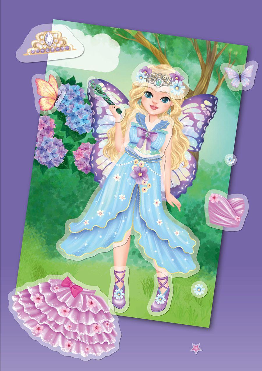 Beispielinhalt (Bild) Fashion & Styles: Anziehpuppen mit Folienstickern. Auf Reisen