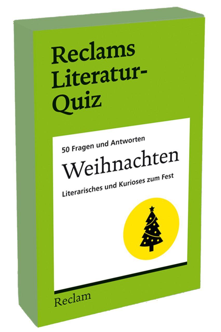 Vorderes Coverbild Weihnachten. Literarisches und Kurioses zum Fest. 50 Fragen und Antworten für Büchermenschen