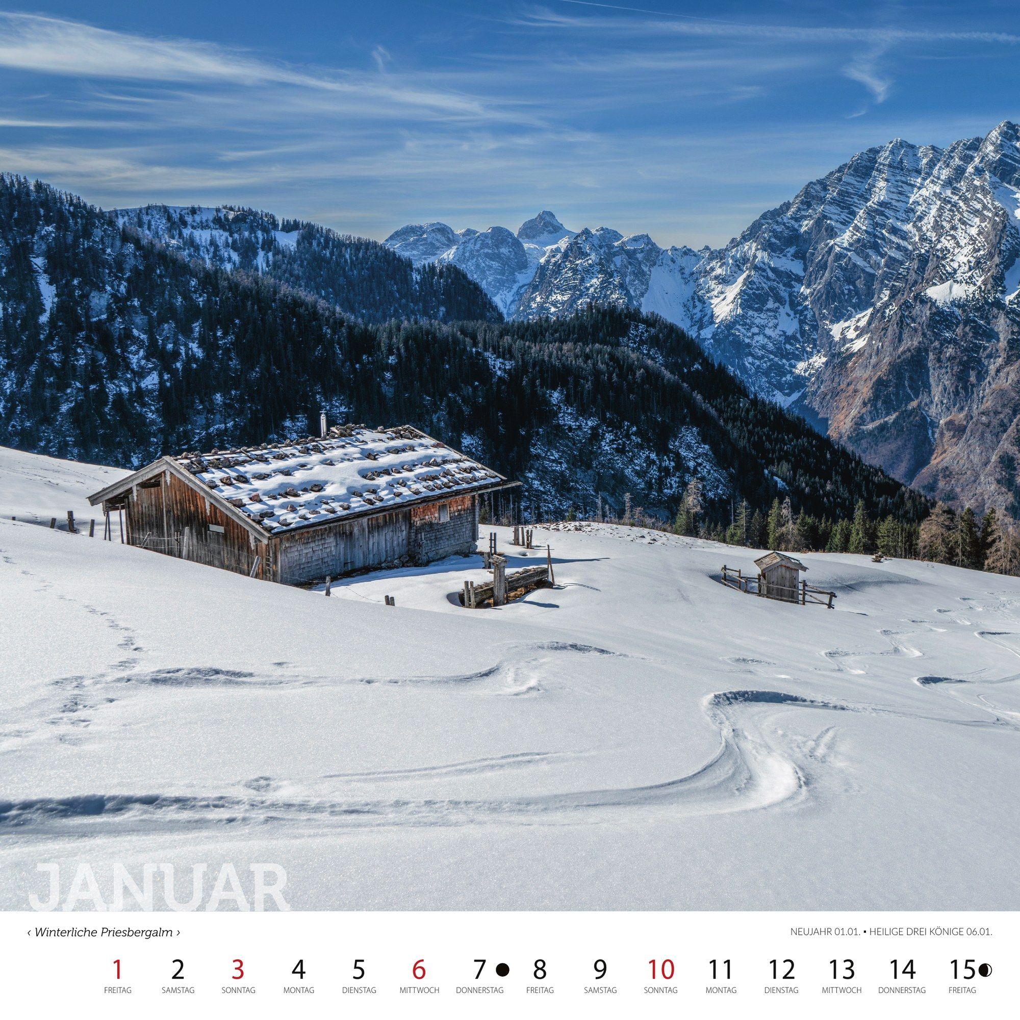 Beispielinhalt (Bild) Berchtesgadener Bergsteigerkalender 2027