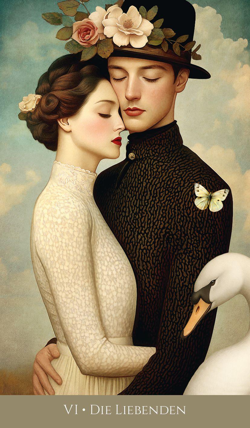 Beispielinhalt (Bild) Christephania Tarot - 78 farbige Karten und ein 176-seitiges Booklet mit Deutungen und Legungen