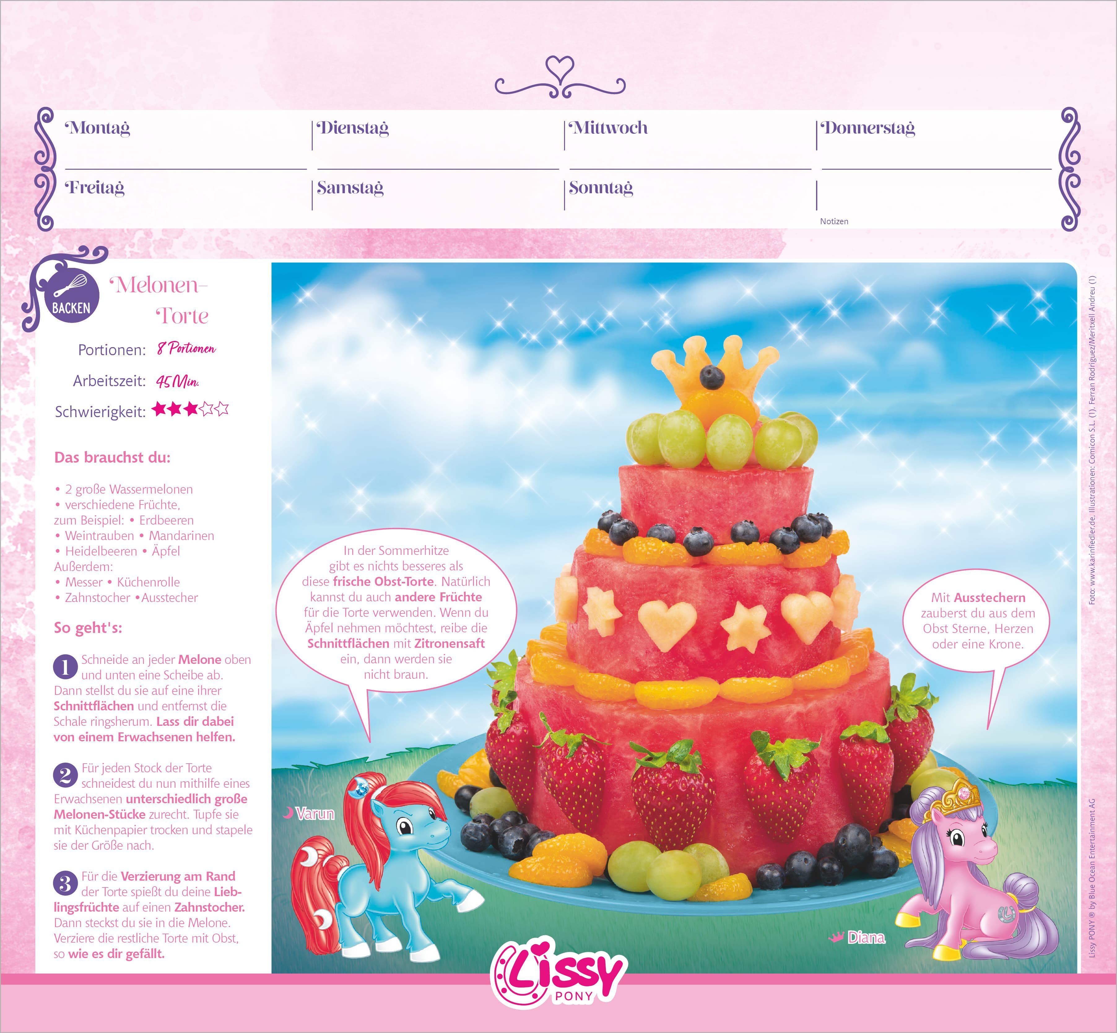 Beispielinhalt (Bild) Lissy PONY Kalender