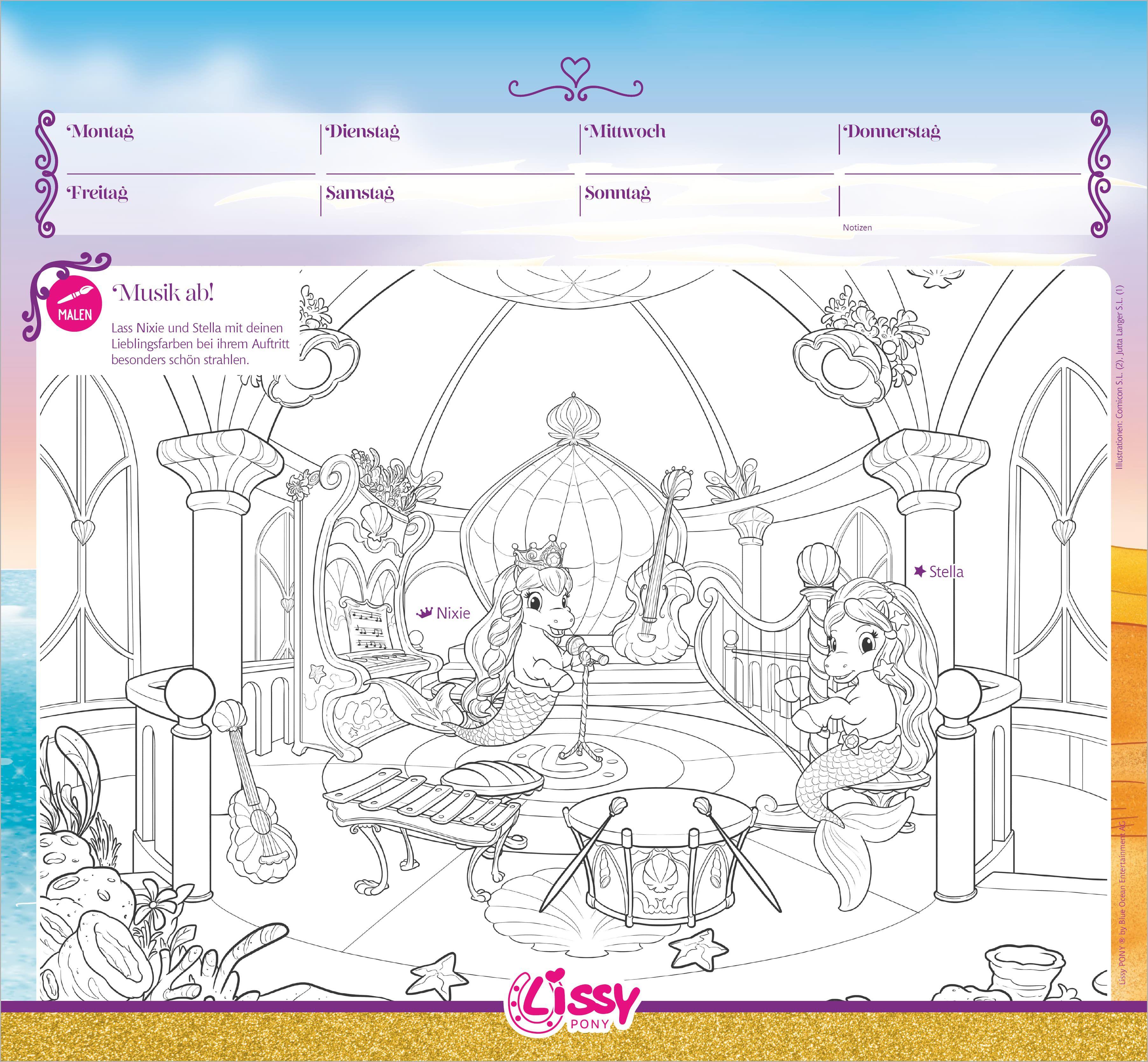 Beispielinhalt (Bild) Lissy PONY Kalender