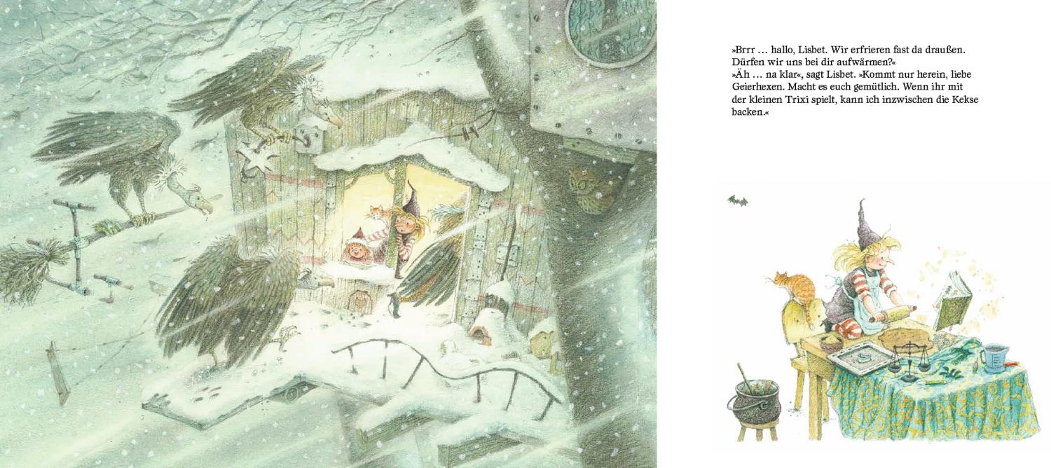 Beispielinhalt (Bild) Die kleine Hexe feiert Weihnachten