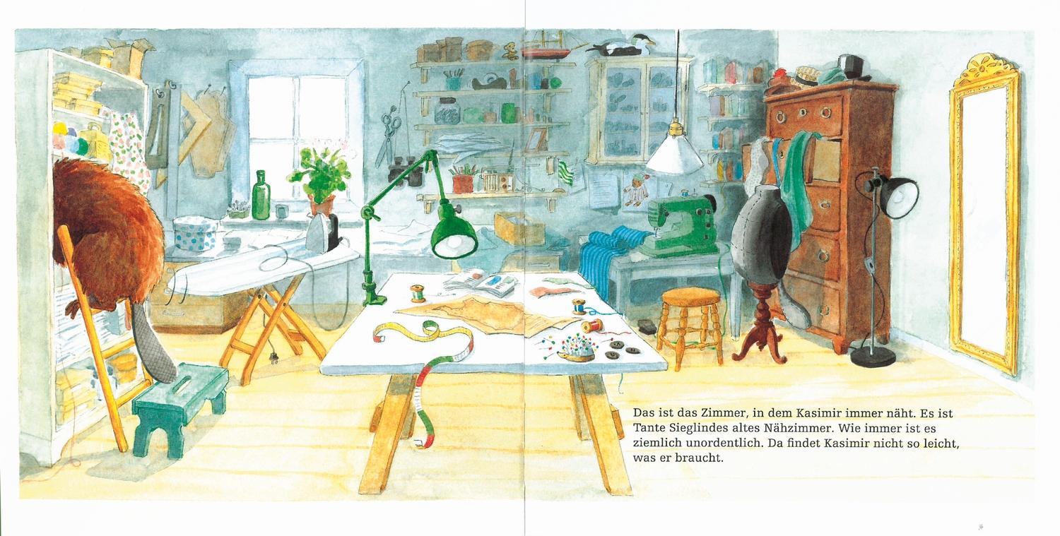 Beispielinhalt (Bild) Kasimir näht