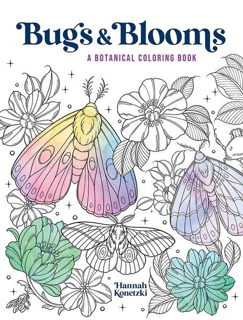 Vorderes Coverbild Bugs & Blooms: A Botanical Coloring Book