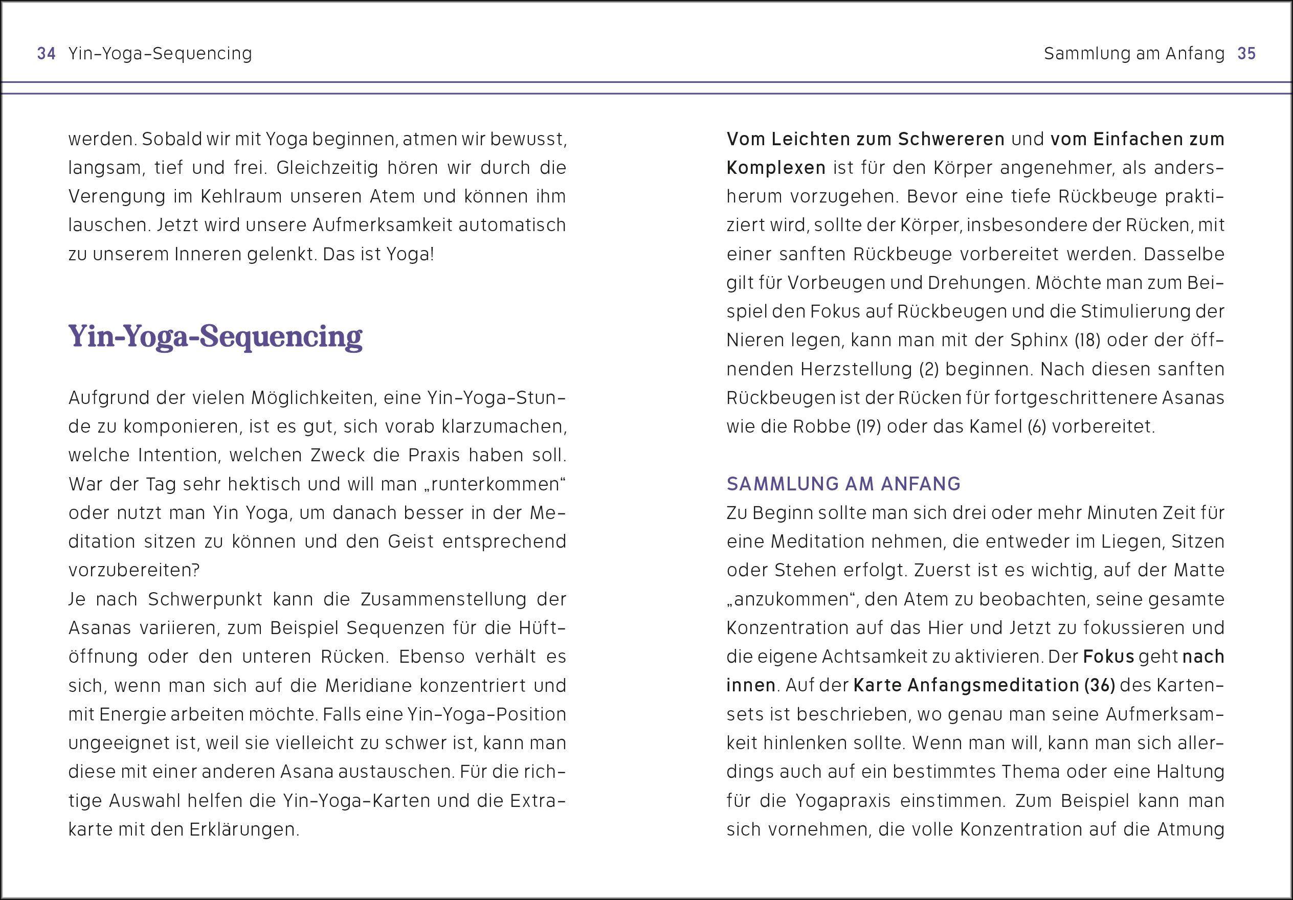 Beispielinhalt (Bild) Yin Yoga