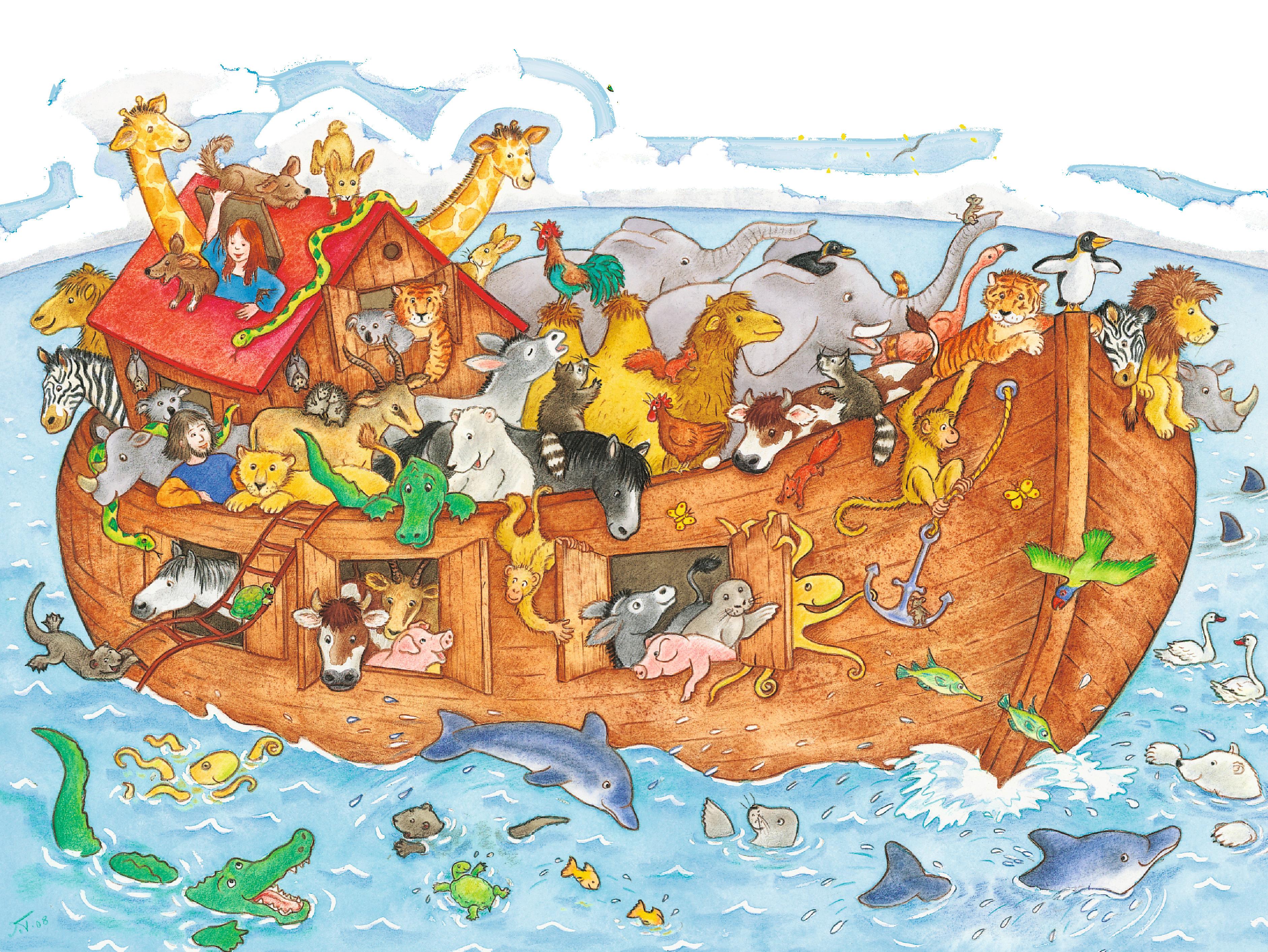 Beispielinhalt (Bild) Die große Arche Noah. Puzzle 48 Teile