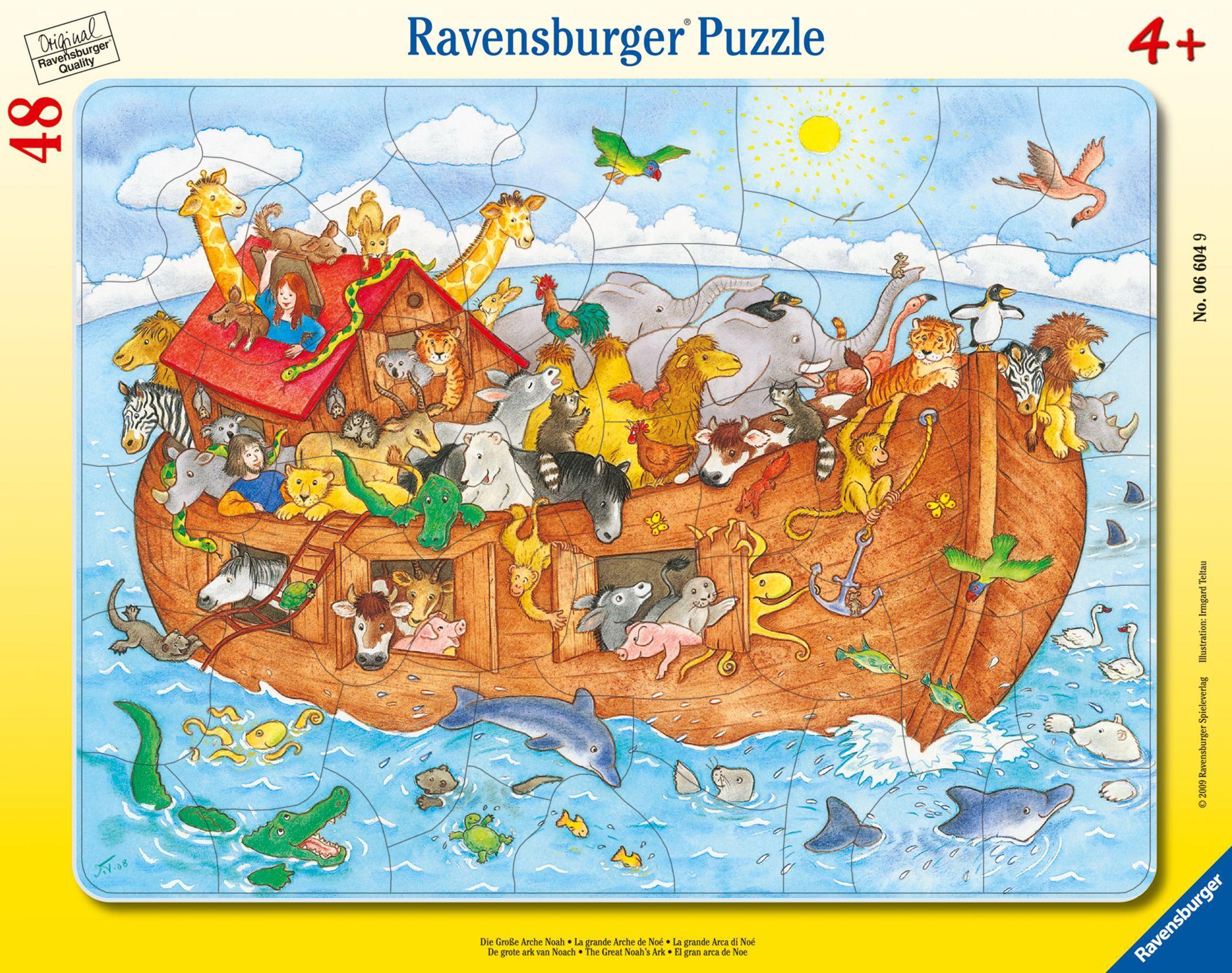 Vorderes Coverbild Die große Arche Noah. Puzzle 48 Teile