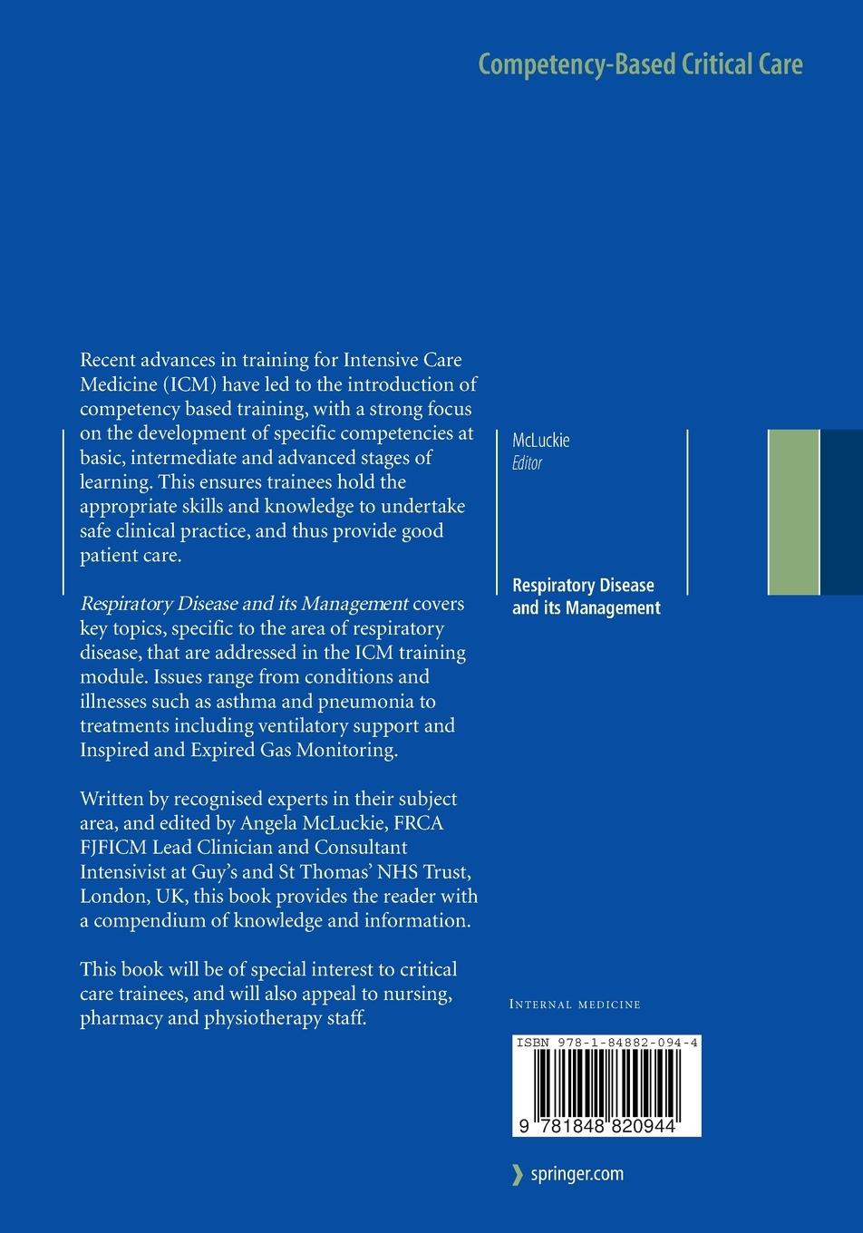 Rückseitencover Respiratory Disease and Its Management