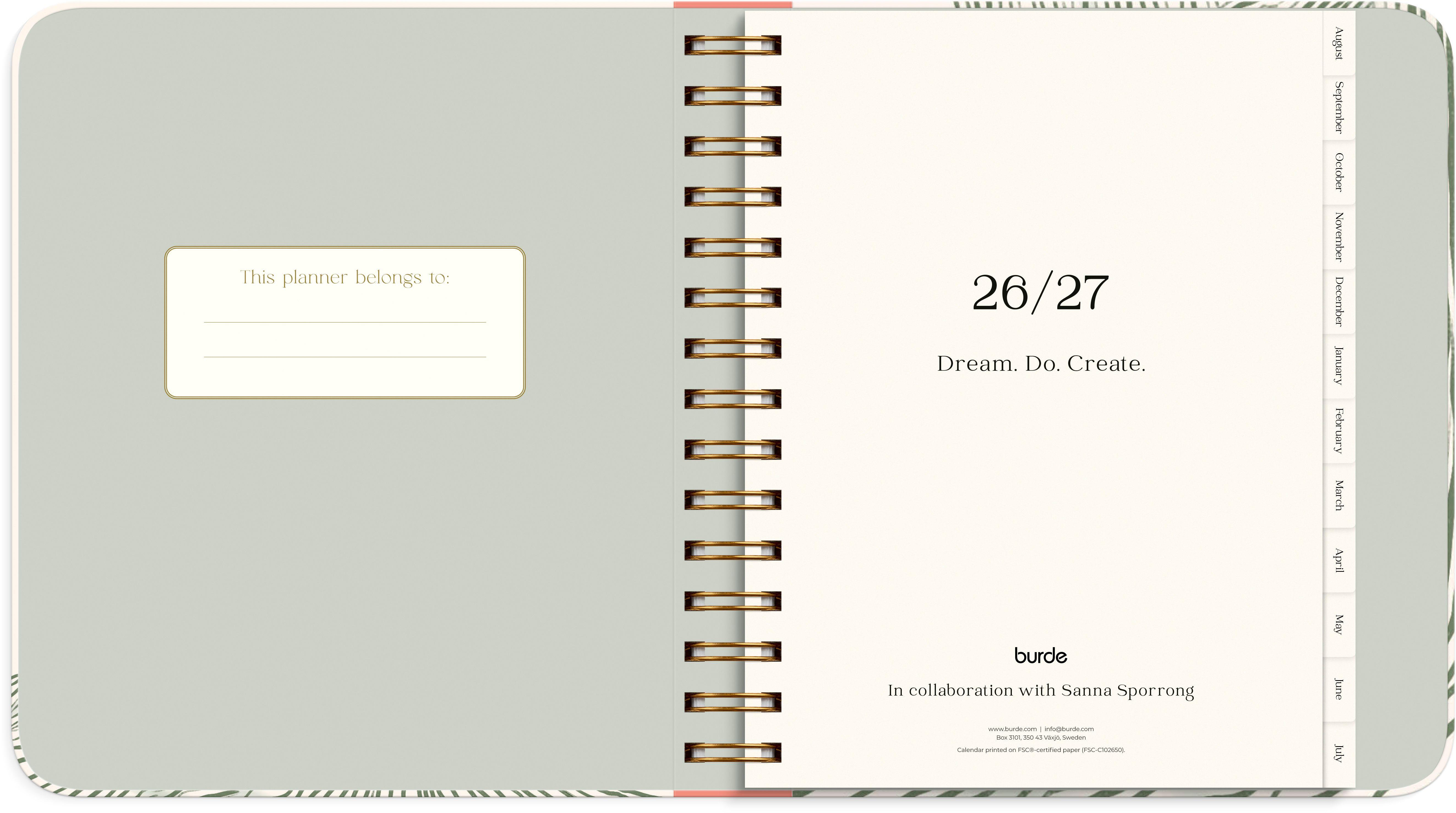 Beispielinhalt (Bild) Lehrerplaner 26/27 Blumen