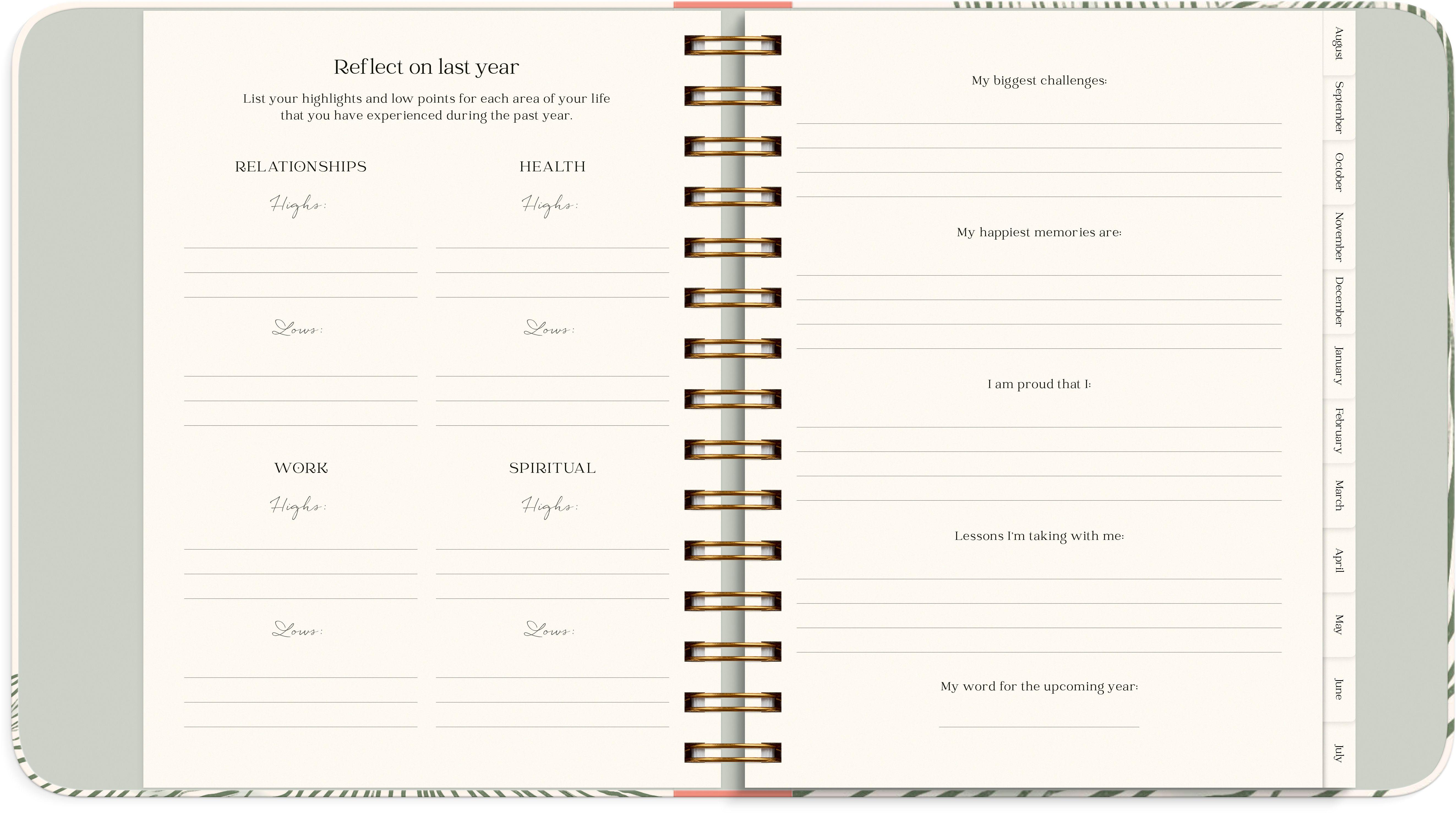 Beispielinhalt (Bild) Lehrerplaner 26/27 Blumen