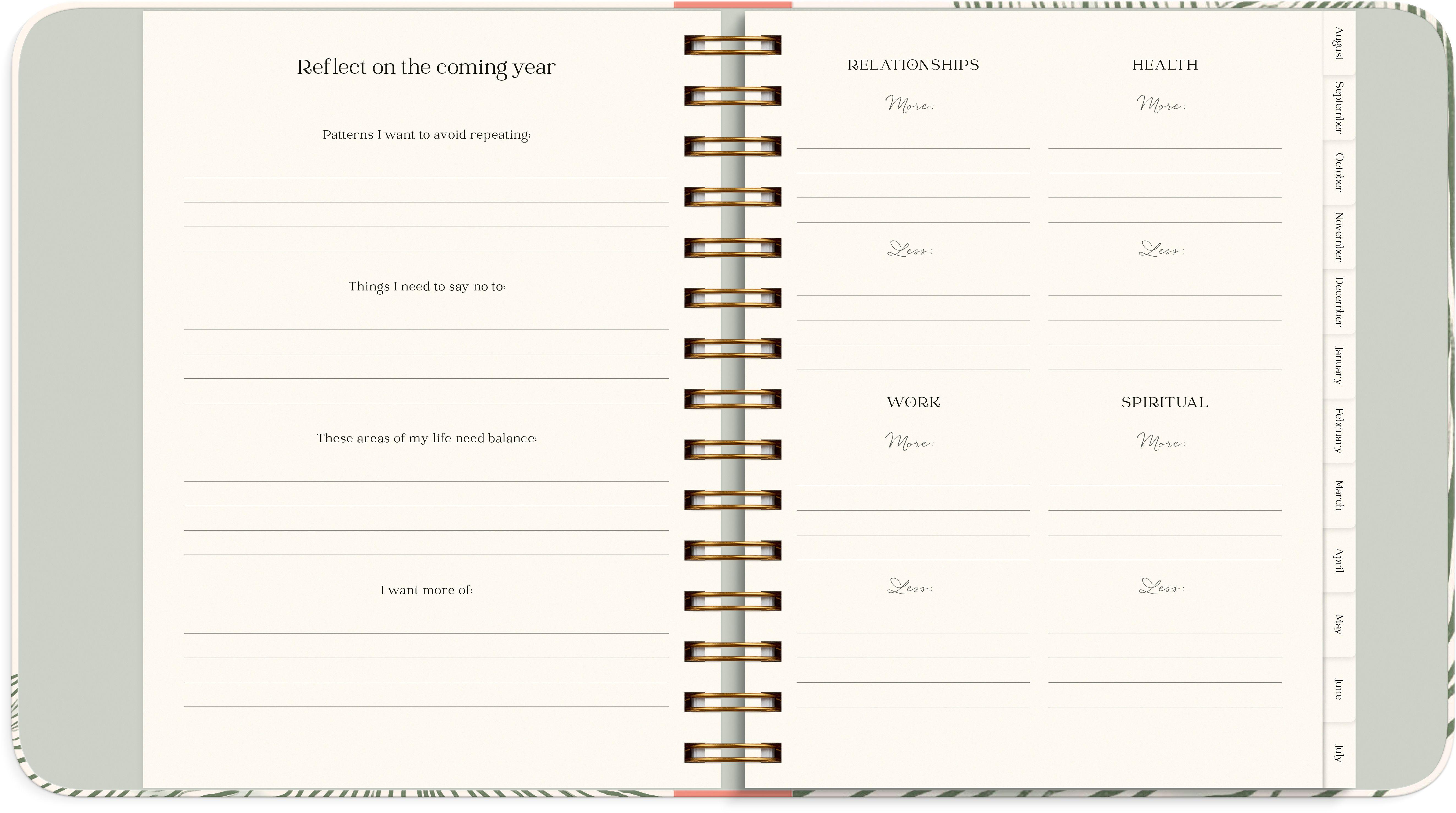 Beispielinhalt (Bild) Lehrerplaner 26/27 Blumen