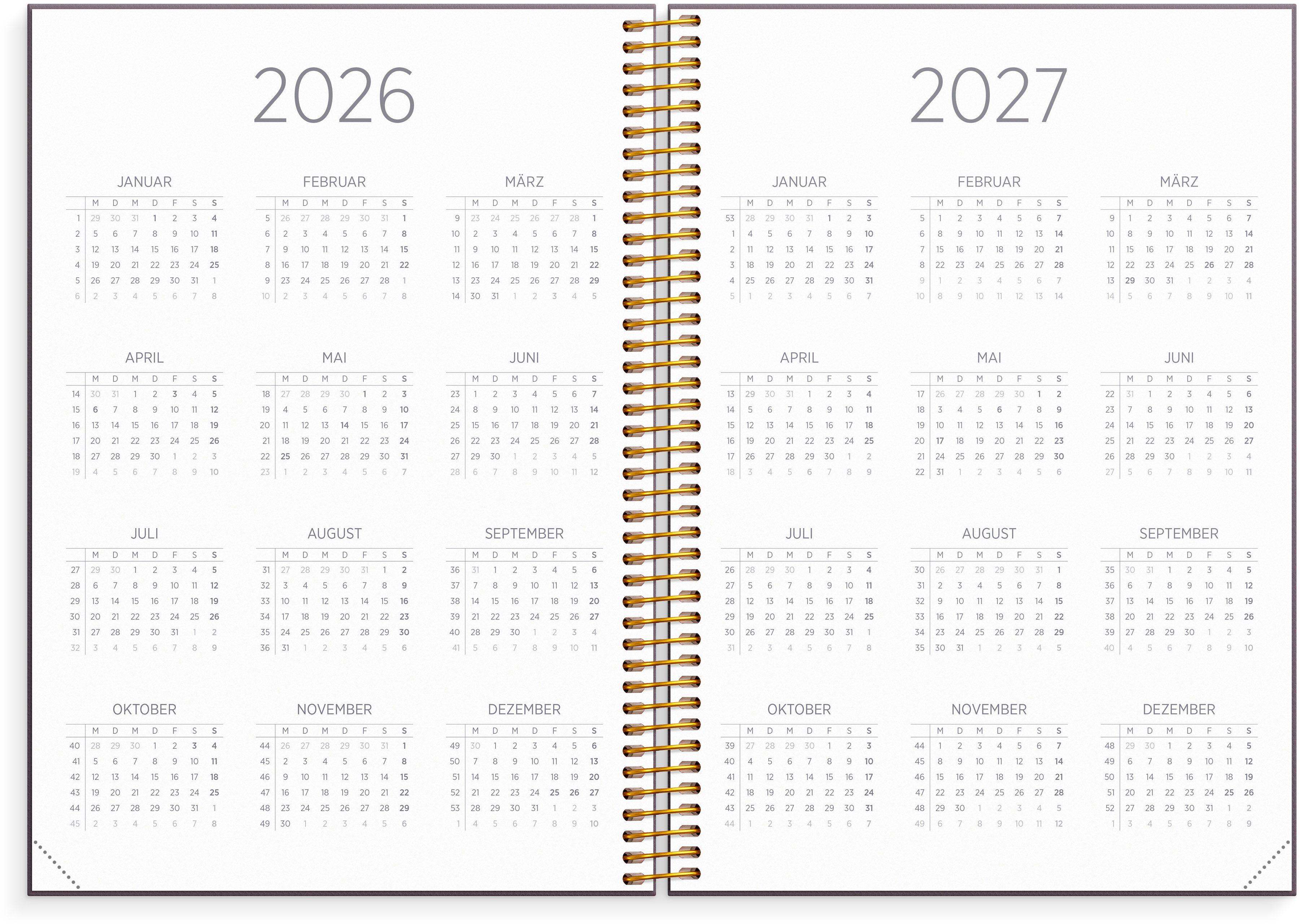 Beispielinhalt (Bild) Organizer & Notes A5 Cottage Dreams 26/27 17M