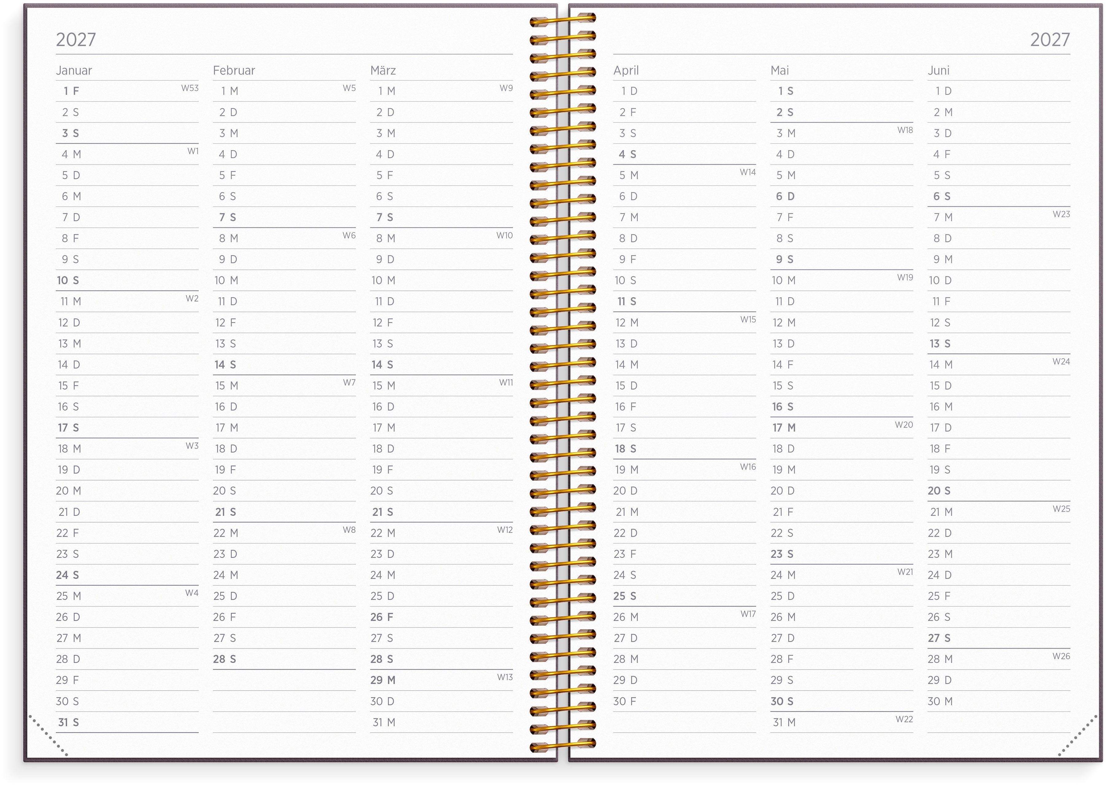 Beispielinhalt (Bild) Organizer & Notes A5 Cottage Dreams 26/27 17M