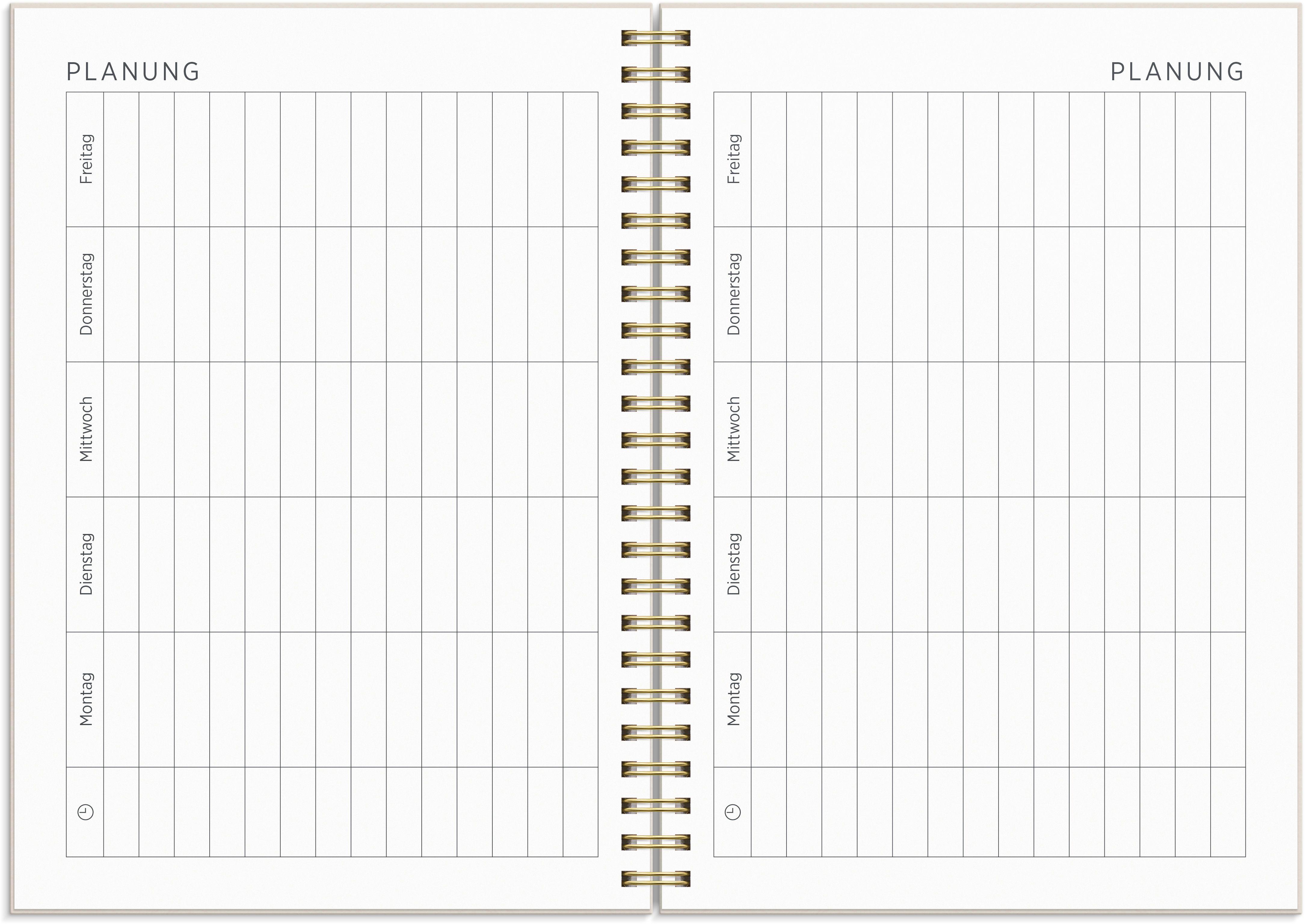 Beispielinhalt (Bild) Kalender 26/27 Senator A5 Story Blumen