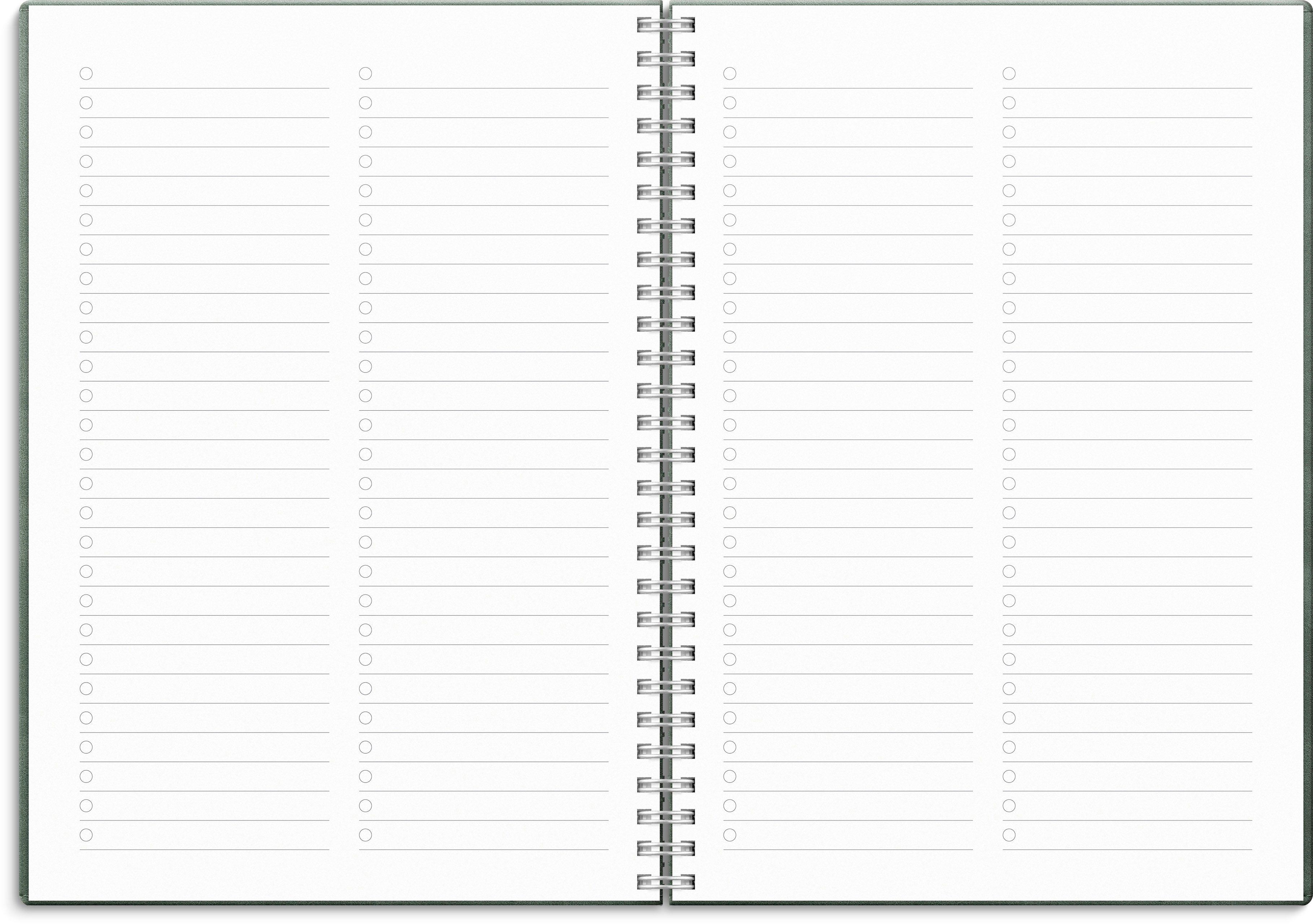 Beispielinhalt (Bild) Kalender 26/27 Senator A5 Twist Grün