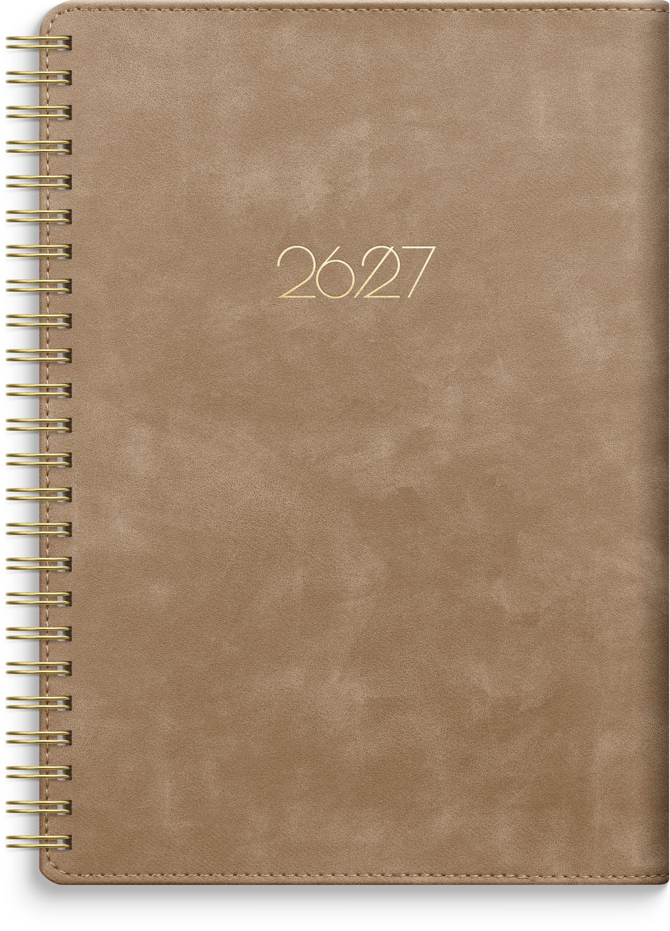 Vorderes Coverbild Kalender 26/27 Senator A5 Twist Braun