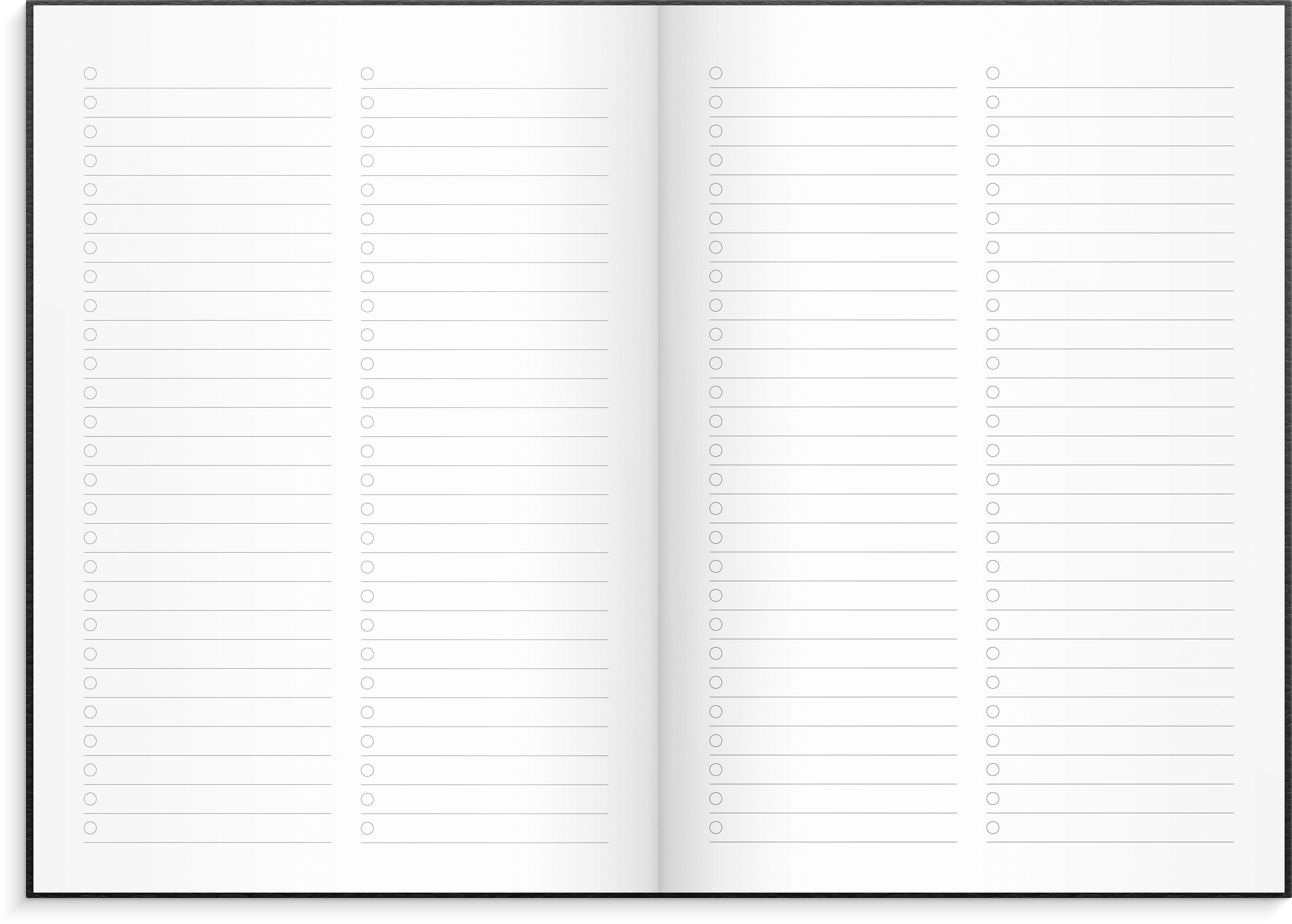 Beispielinhalt (Bild) Kalender 26/27 Senator A5 Vega Schwarz