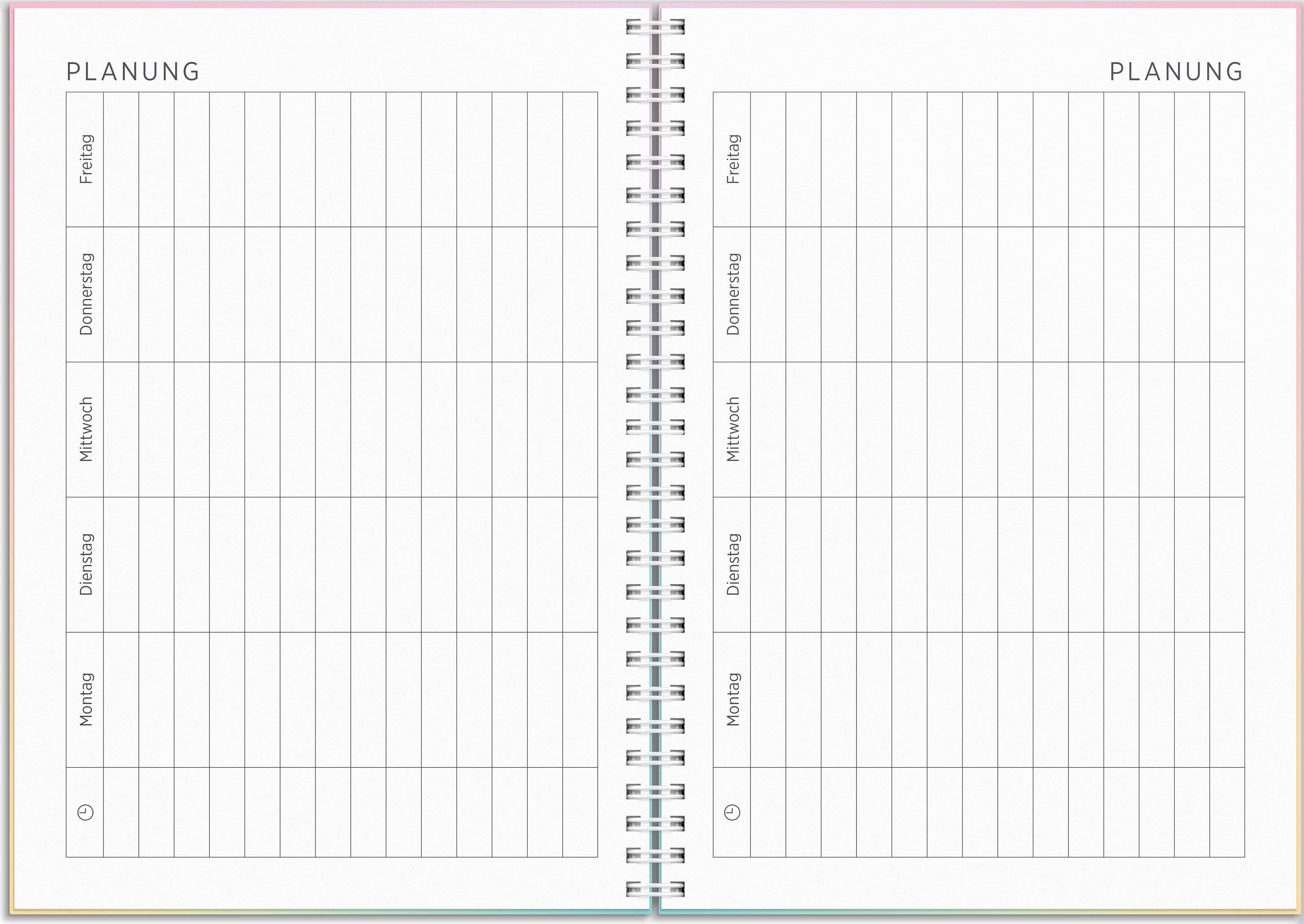 Beispielinhalt (Bild) Kalender 26/27 Senator A5 Regenbogen