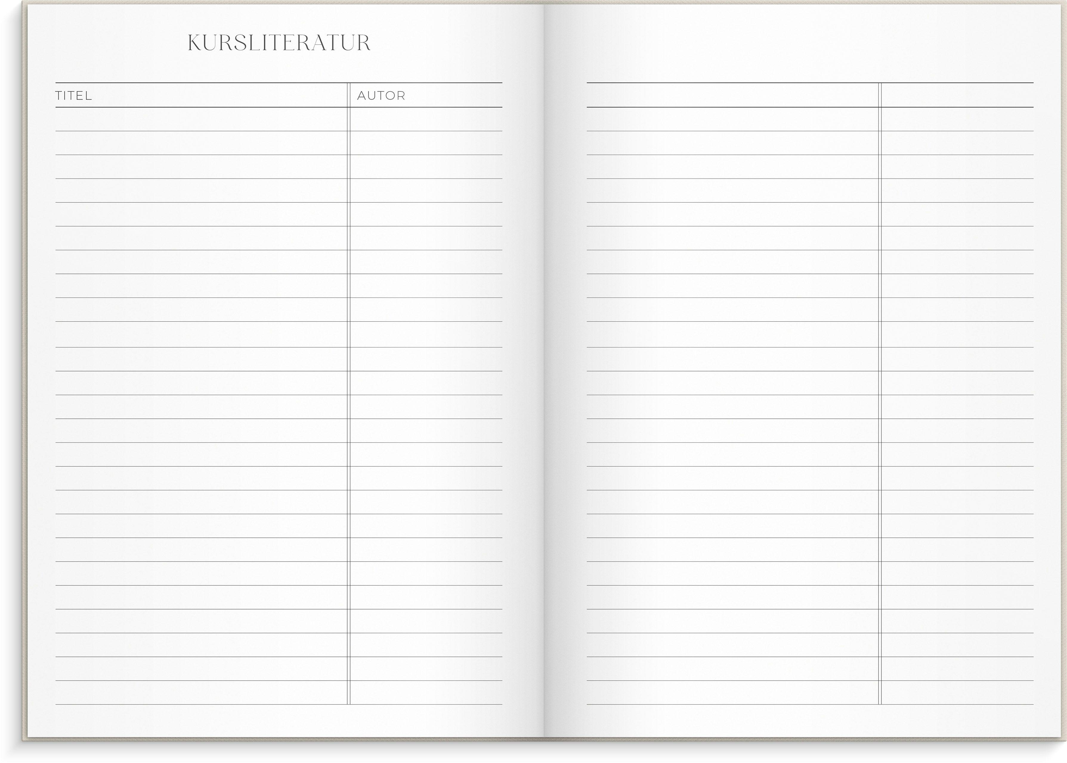 Beispielinhalt (Bild) Organizer & Notes A5 Checkered 26/27 17M